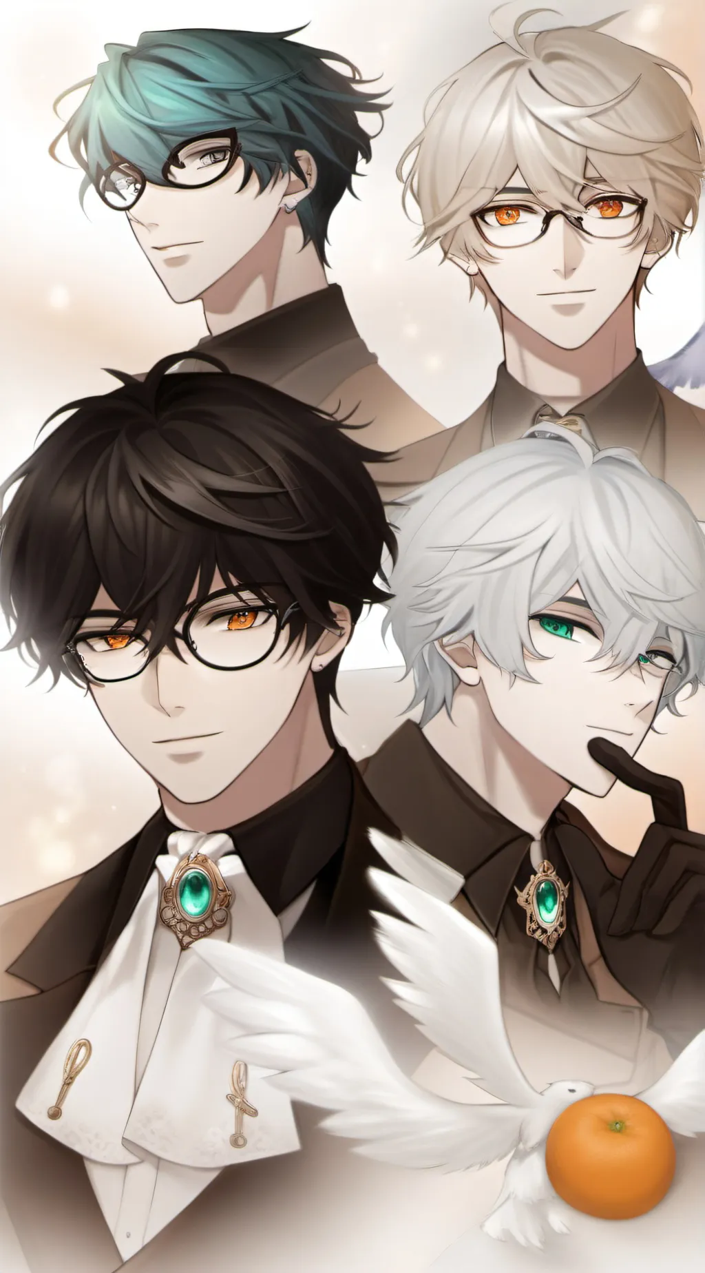 ai character: The Four Husbands background