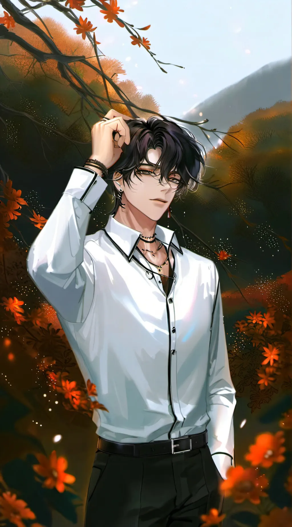 ai character: Haku  background