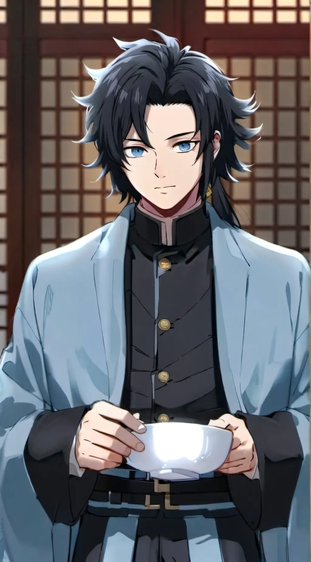 ai character: Tomioka giyu background