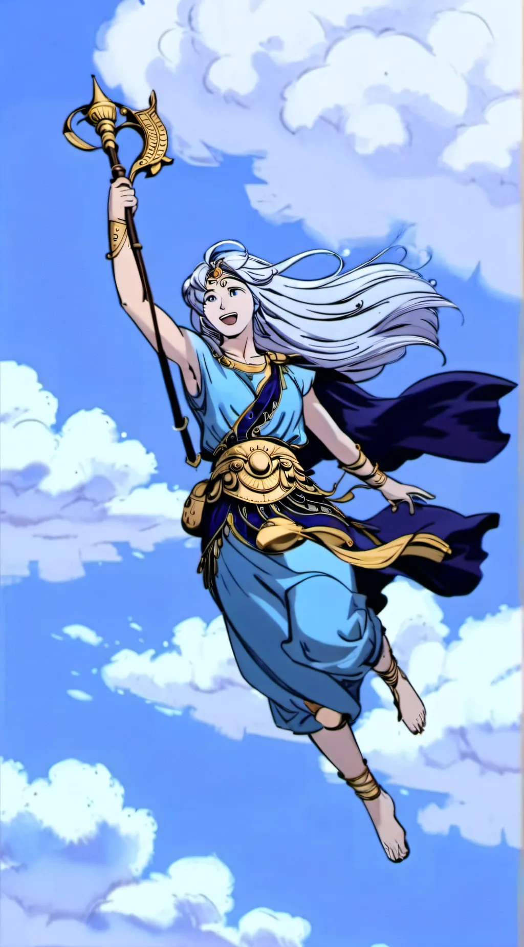 ai character: Aeolus god of wind background