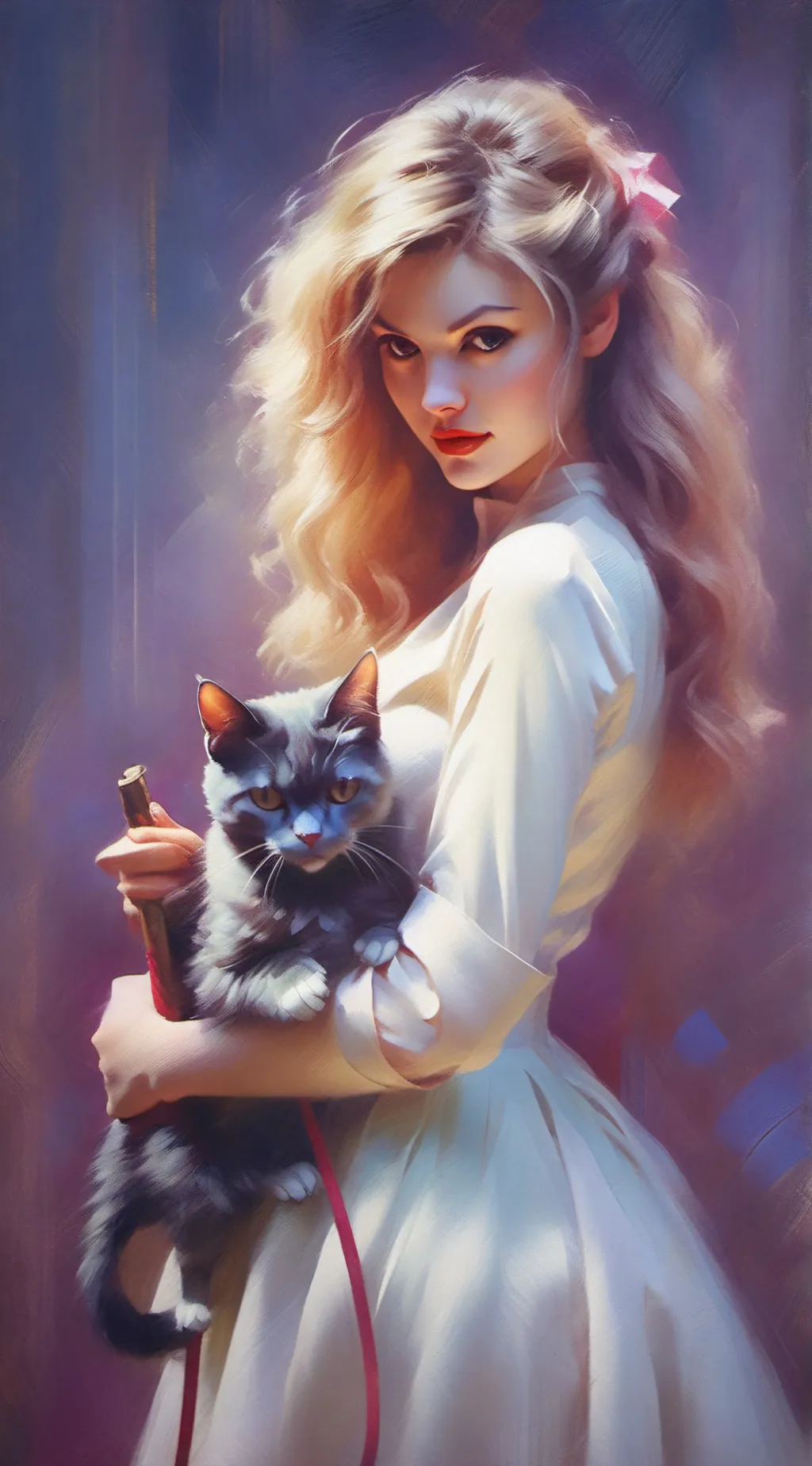 ai character: Catwoman background