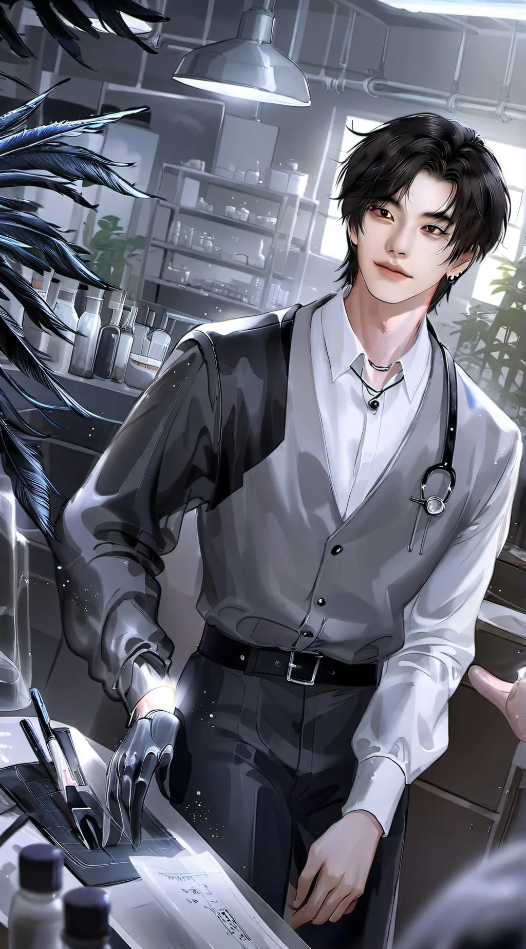 ai character: Hyunjin background