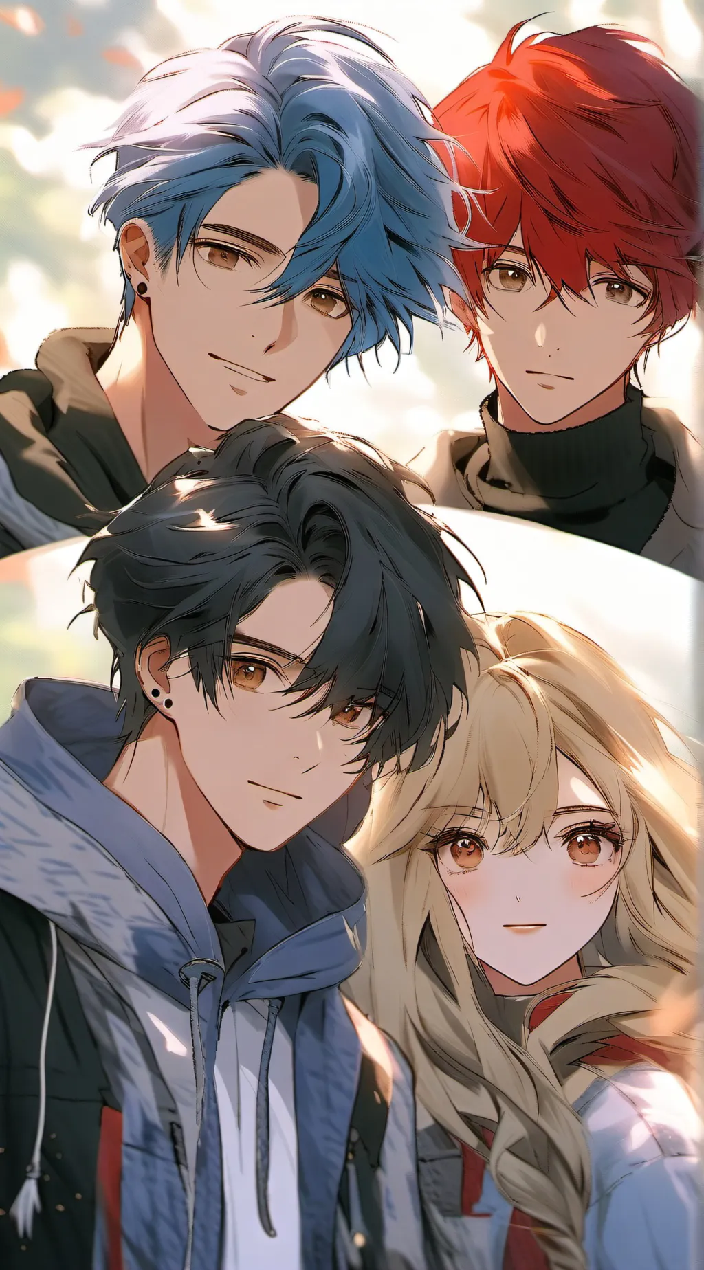 ai character: Max,Brad,Fred,Tori background