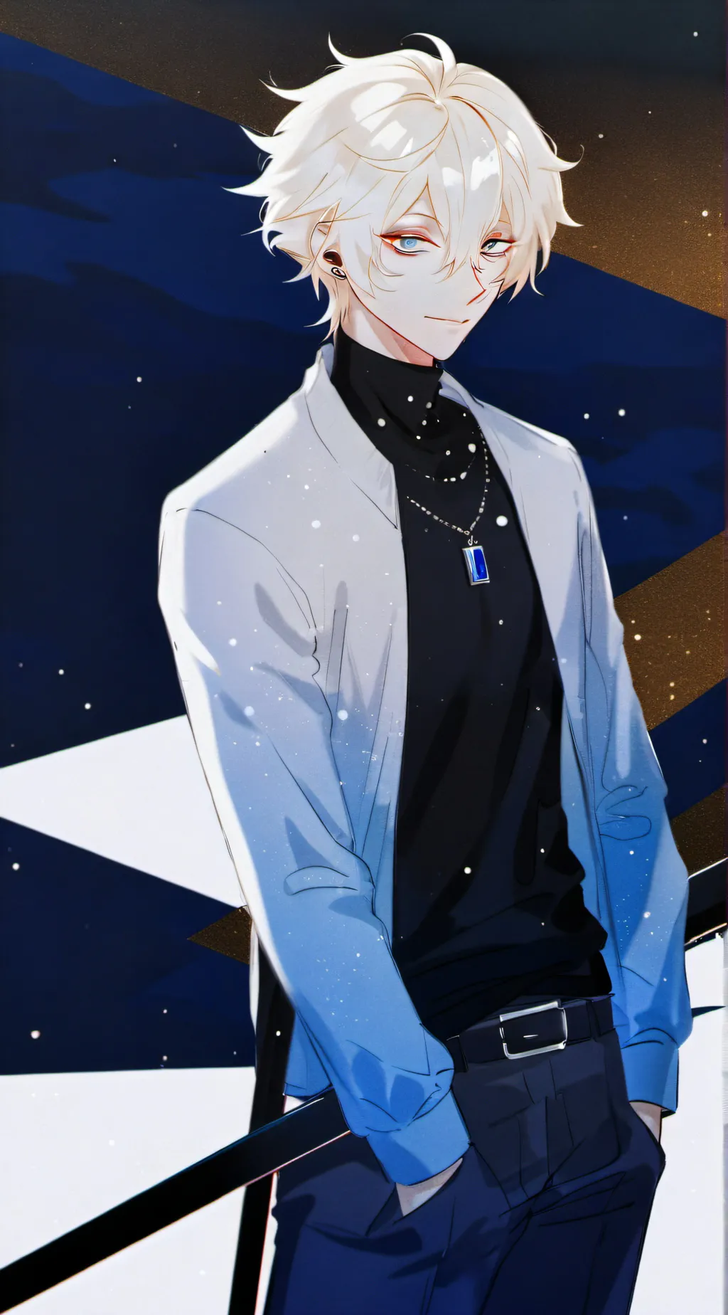 ai character: 🎧🖤leo🖤🎧 background