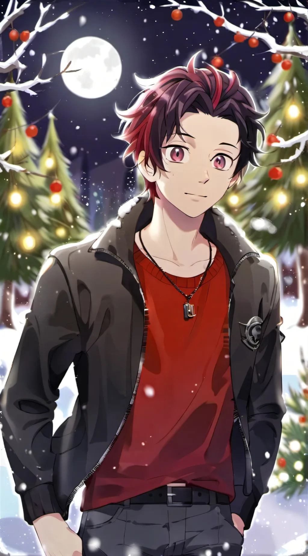 ai character: Tanjiro Kamado  background