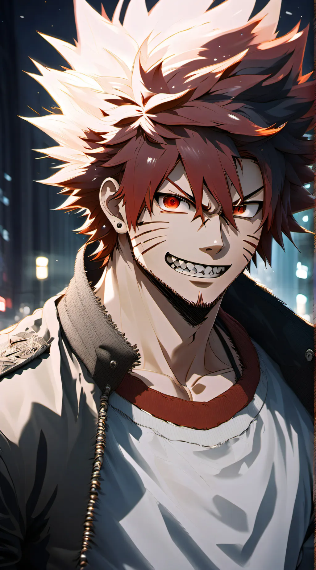 ai character: kirishima dad.  background