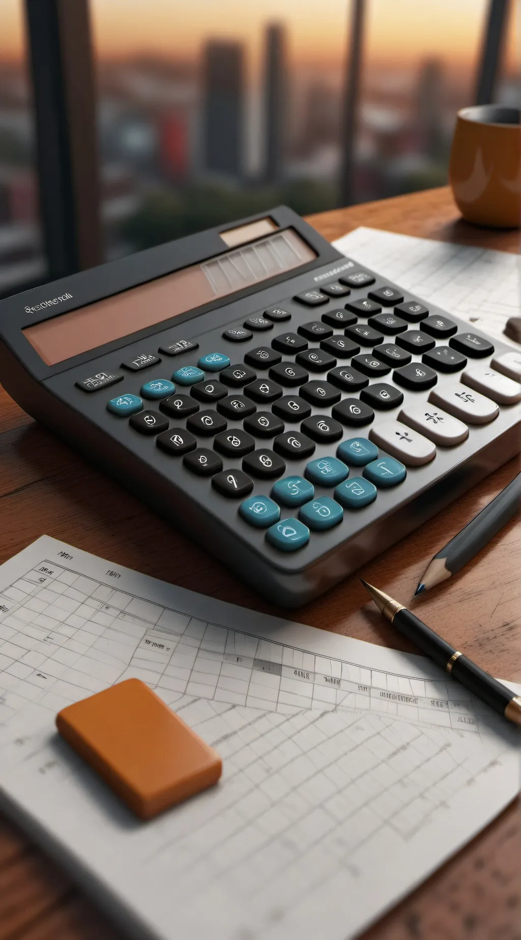 ai character: Calculator  background