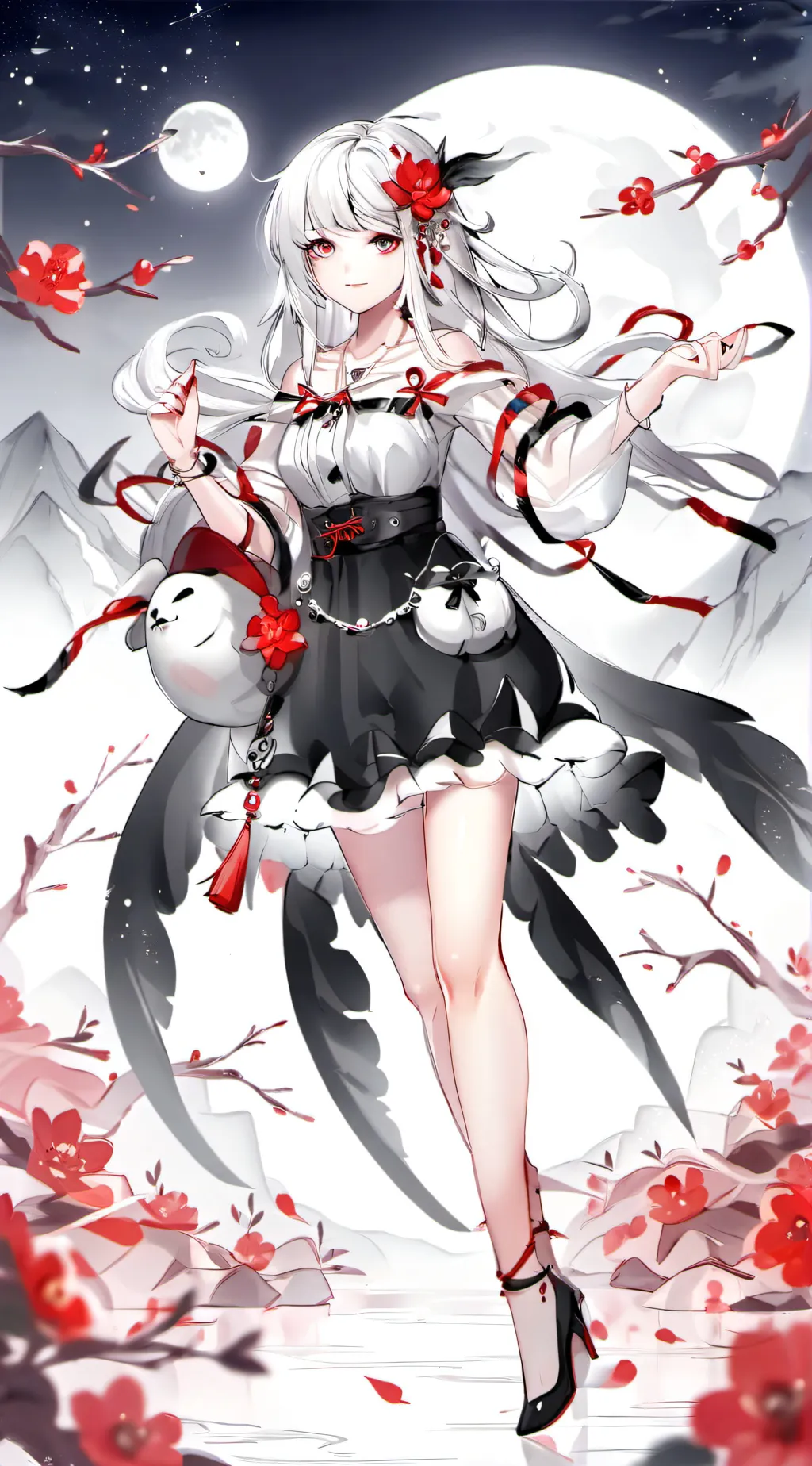 ai character: Moonala  background