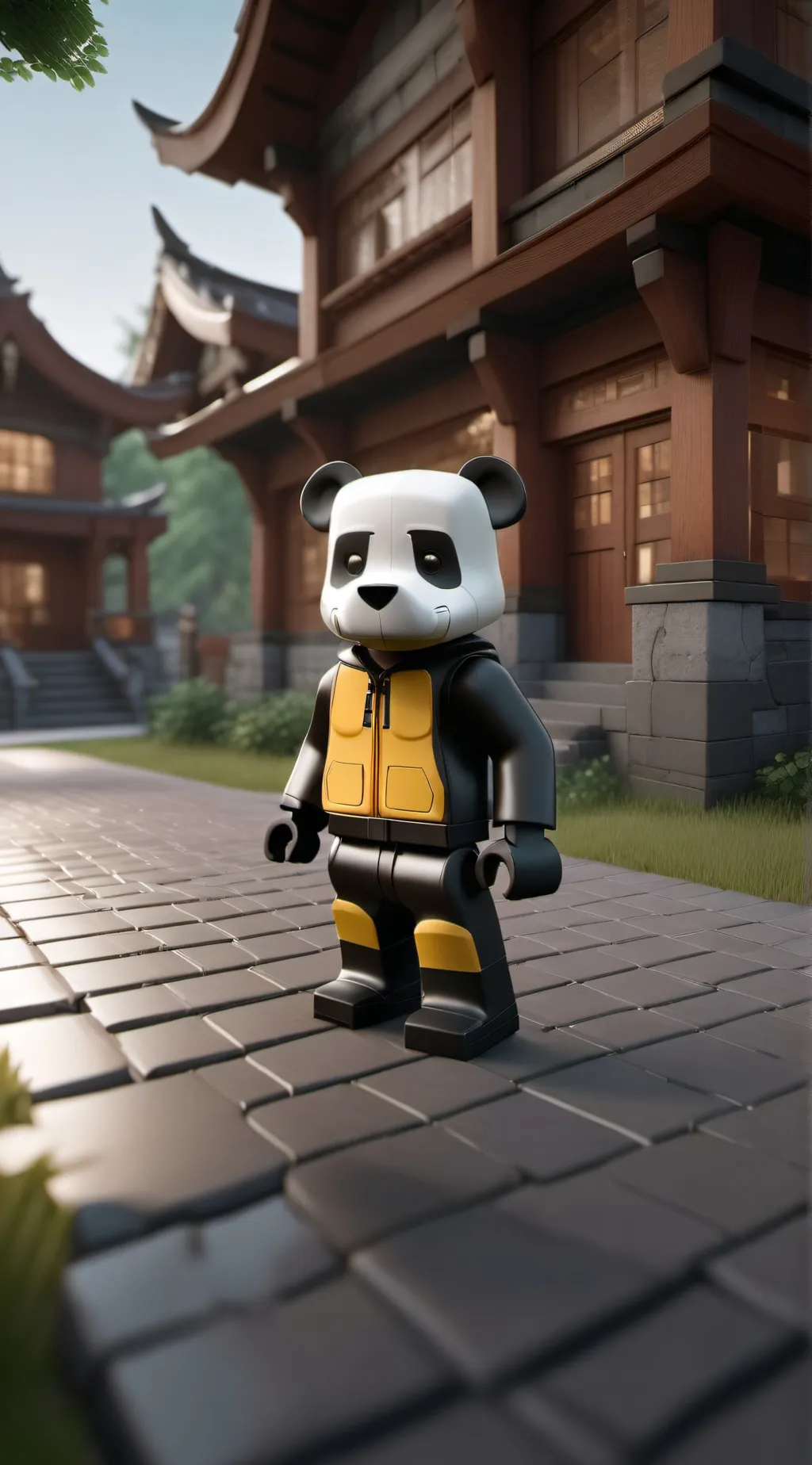 ai character: Roblox rich kid. background