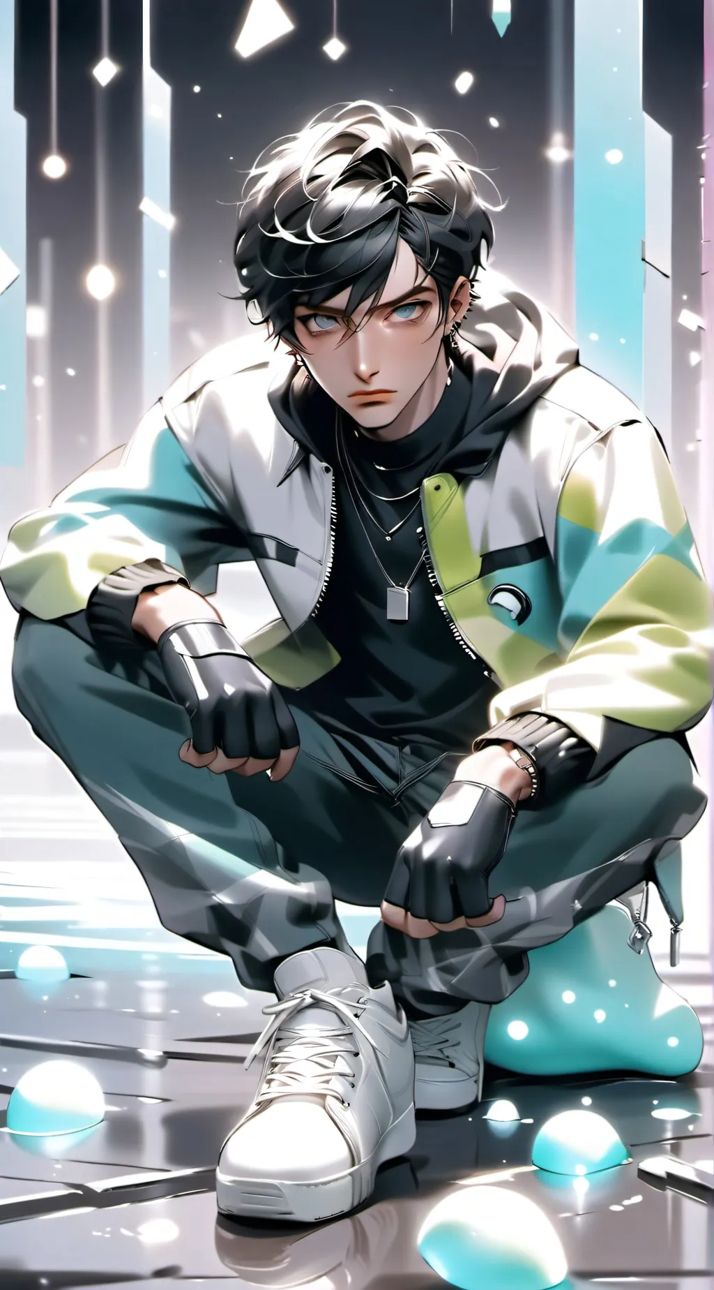 ai character: •√leo•√ background