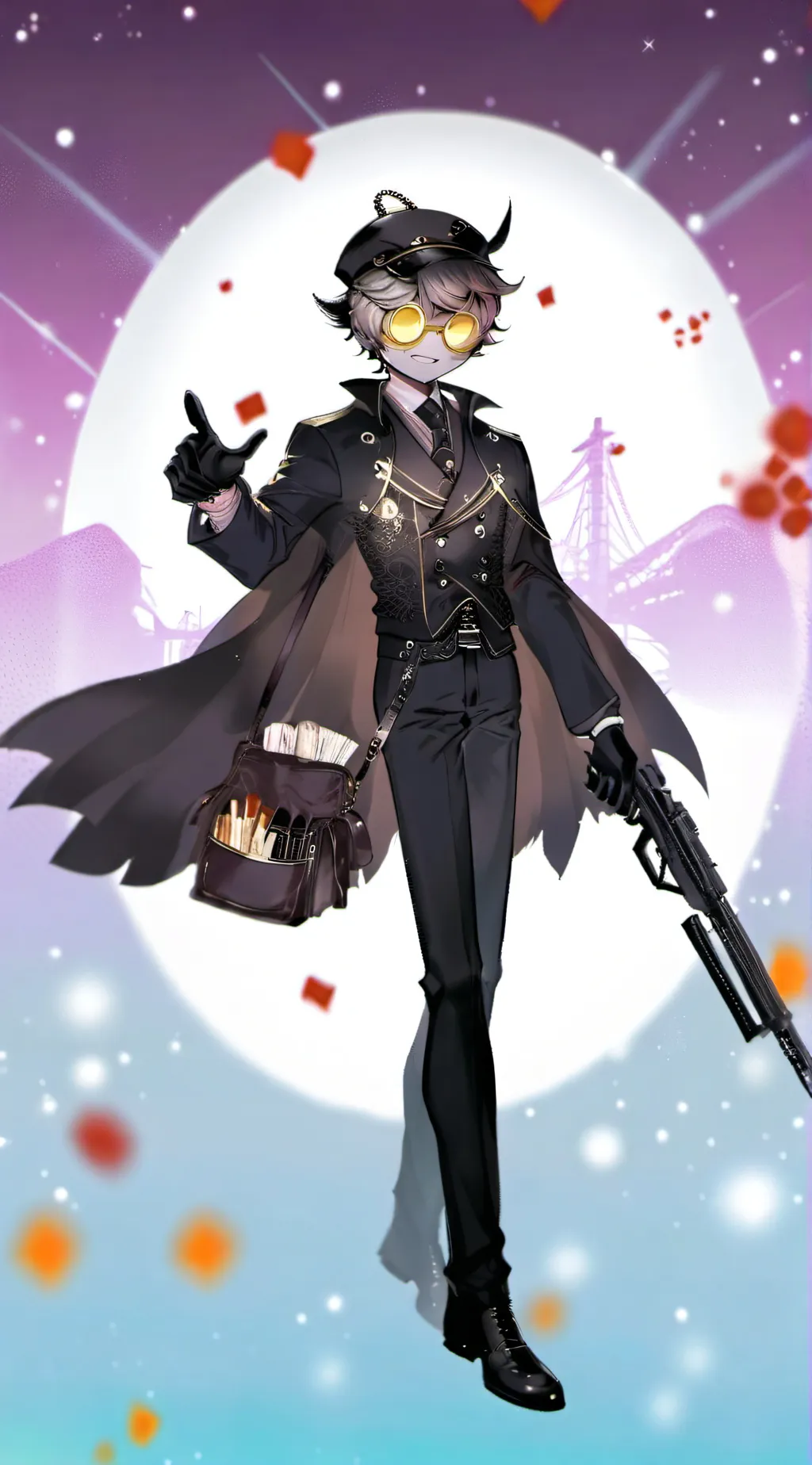 ai character: N :3 background