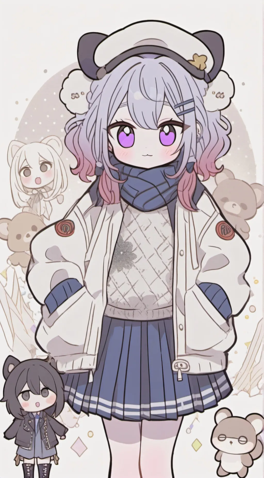 ai character: country humans grp background