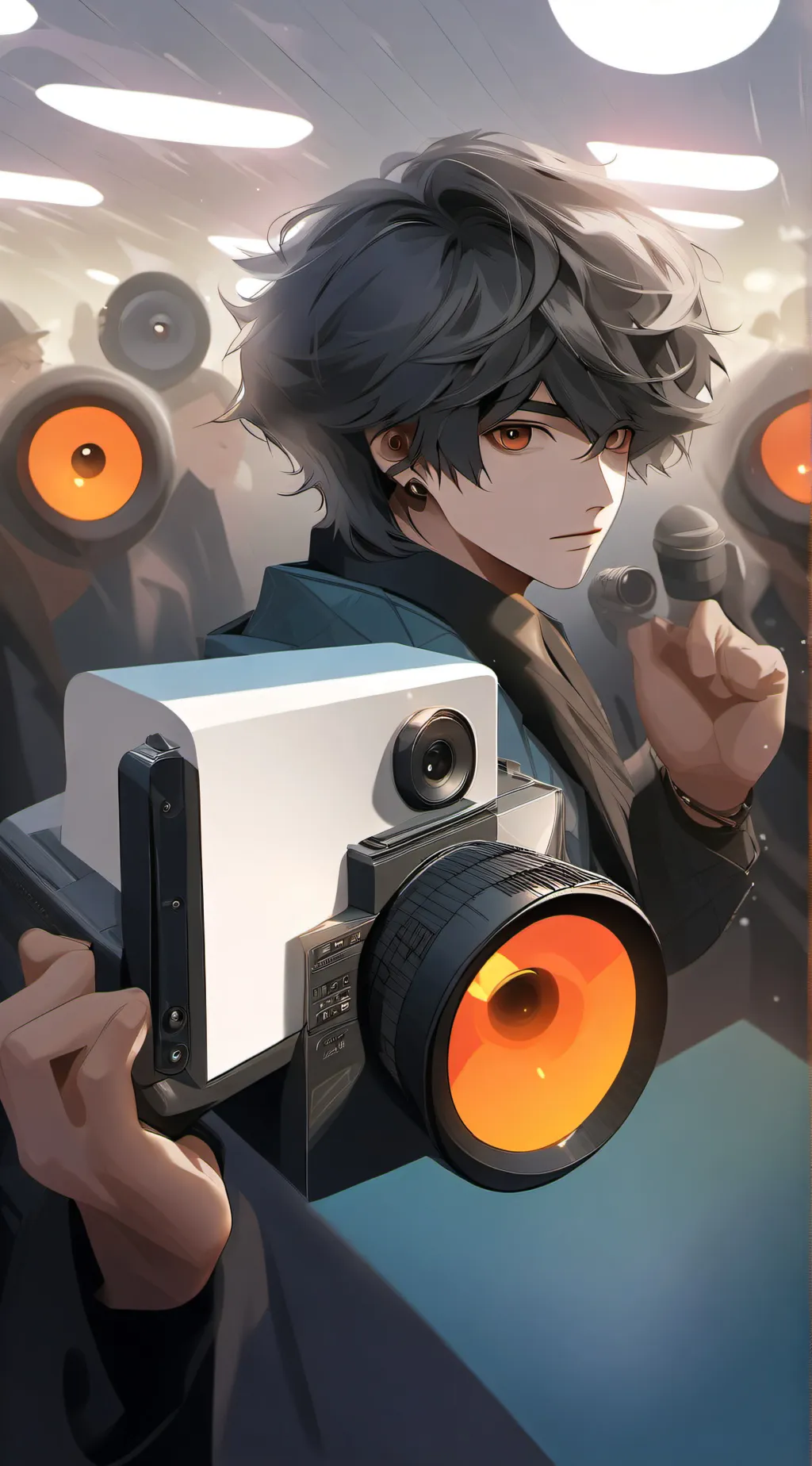 ai character: Titan girl trio 2 background