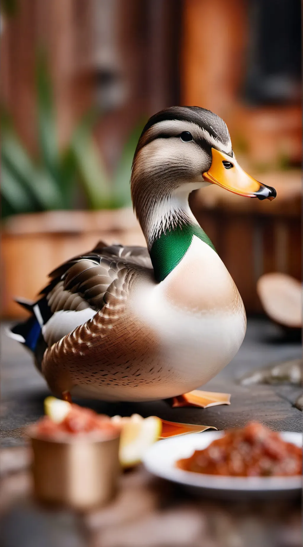 ai character: Duck background