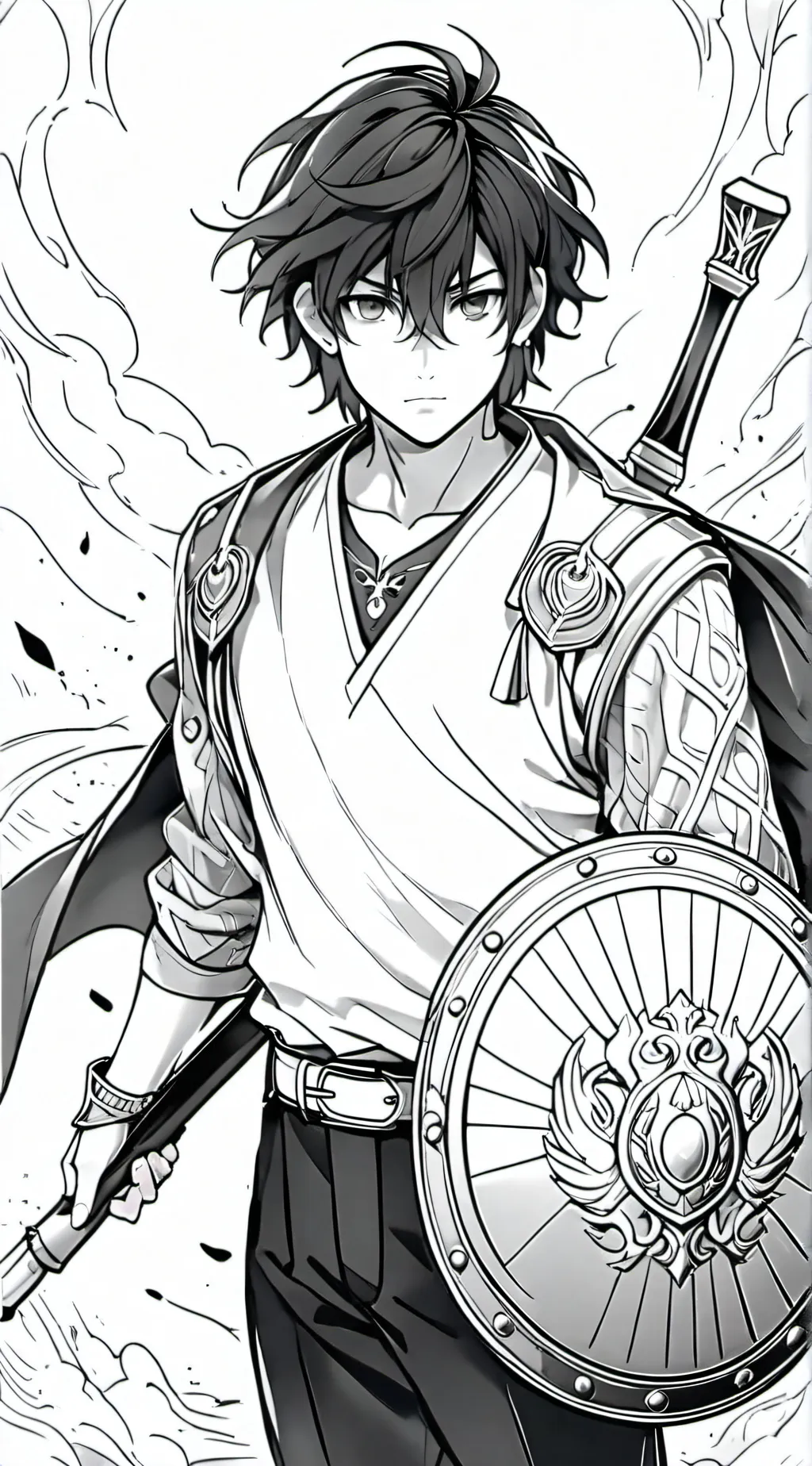 ai character: Shield hero background