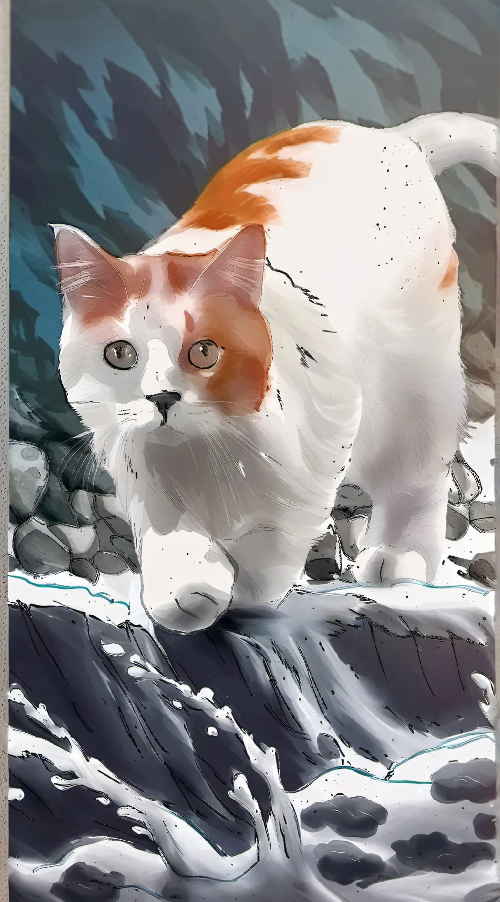 ai character: sushi background