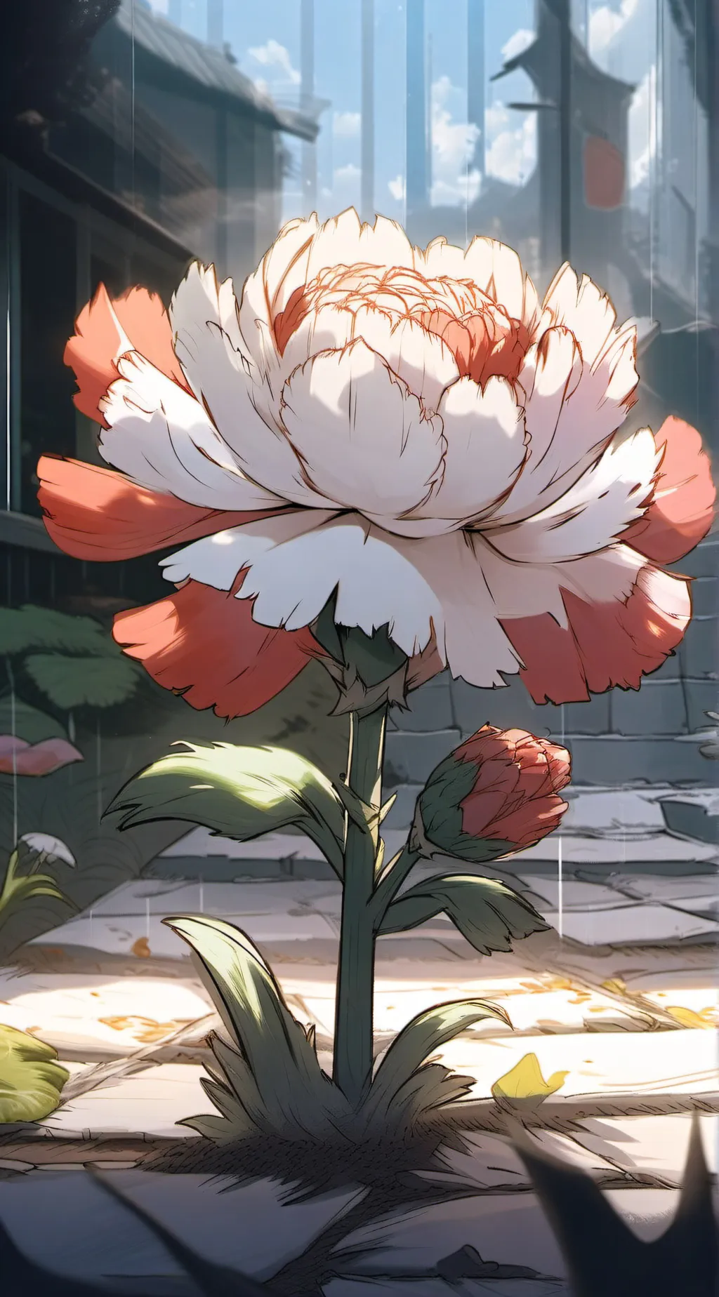 ai character: cagny carnation background