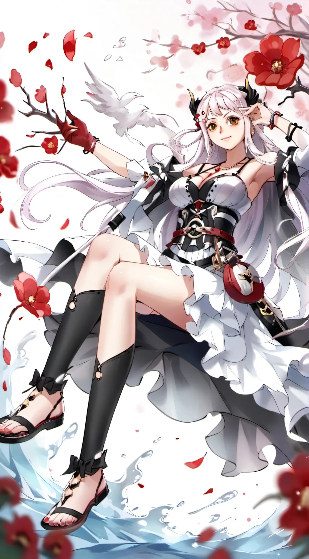 ai character: Rose background