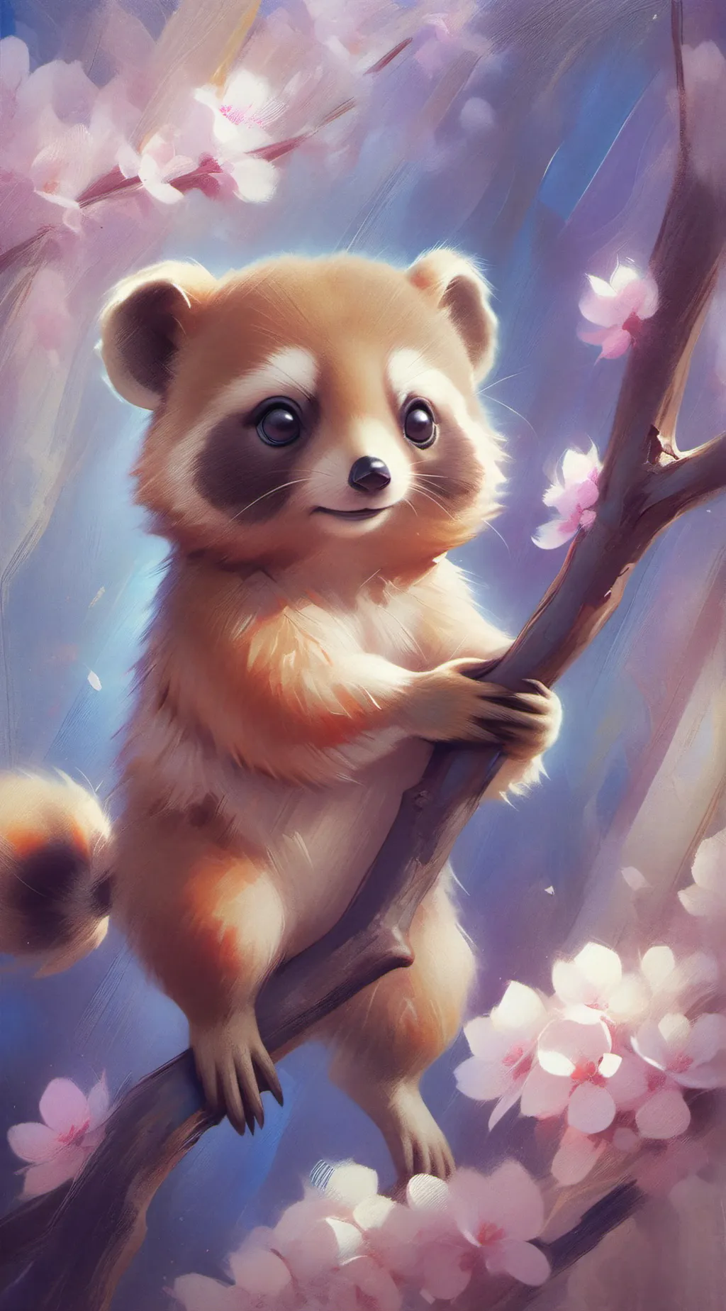 ai character: tanooki background