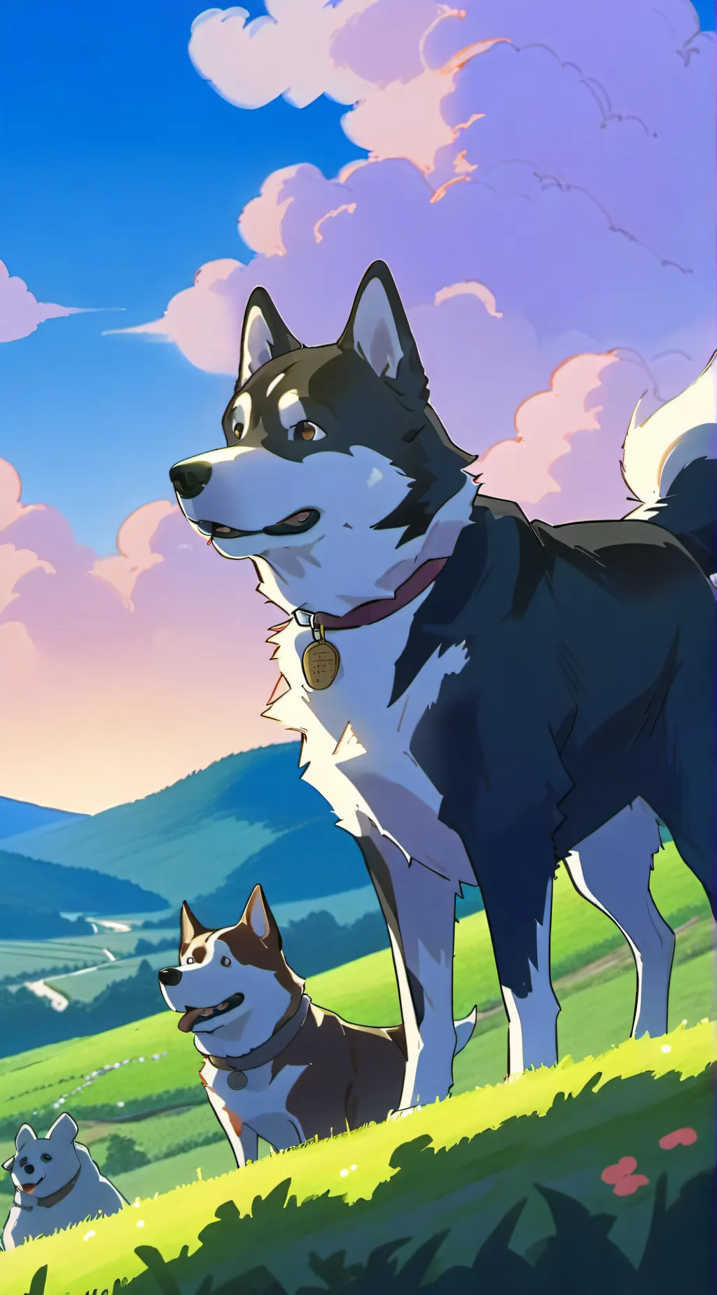 ai character: DOGS background