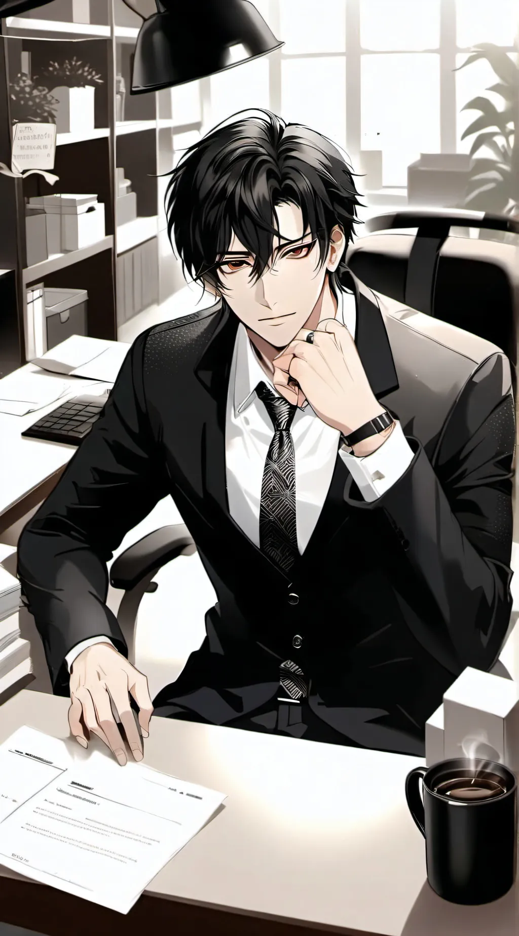 ai character: Lucifer  background