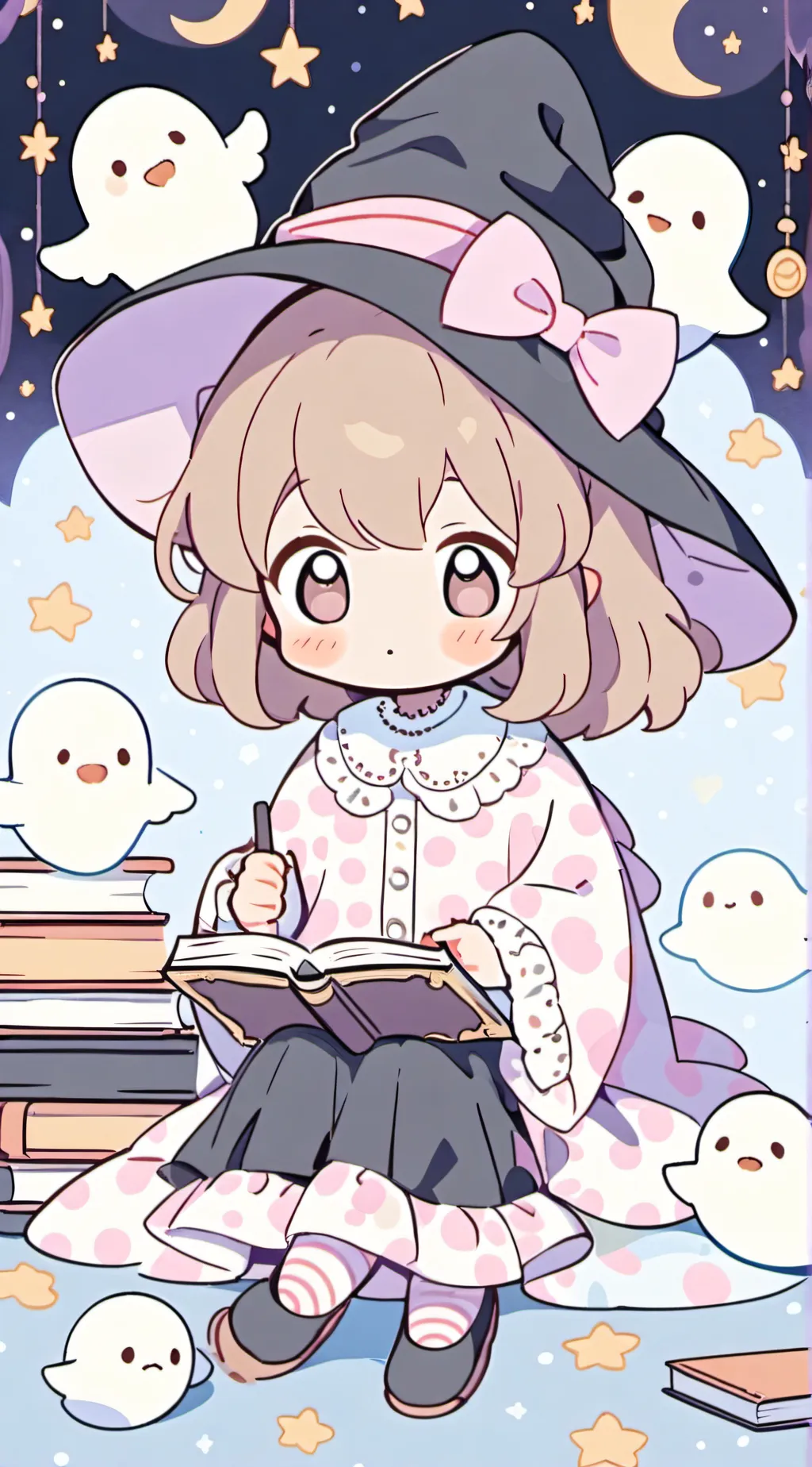 ai character: spooky stories background