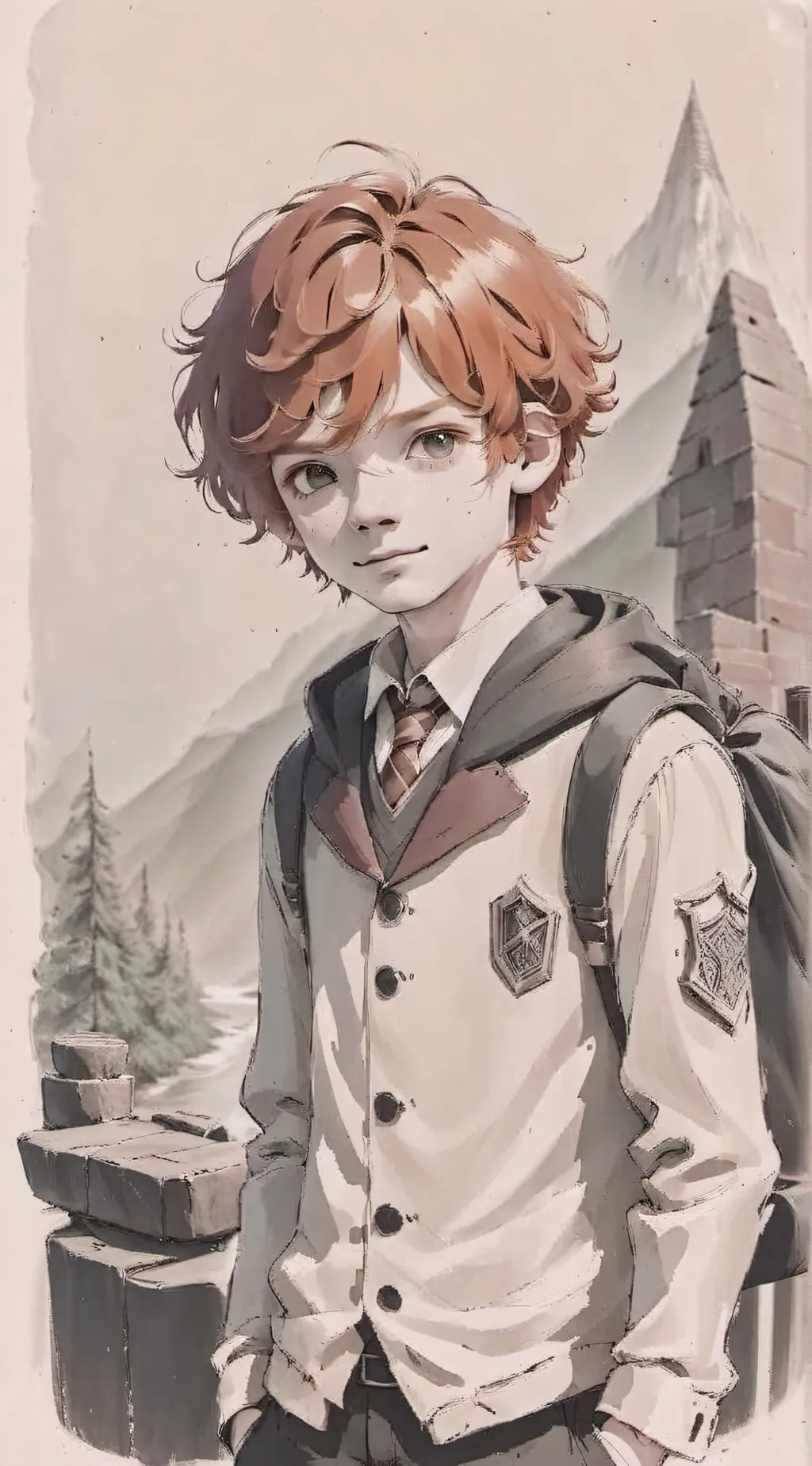 ai character: Ronald Weasly  background