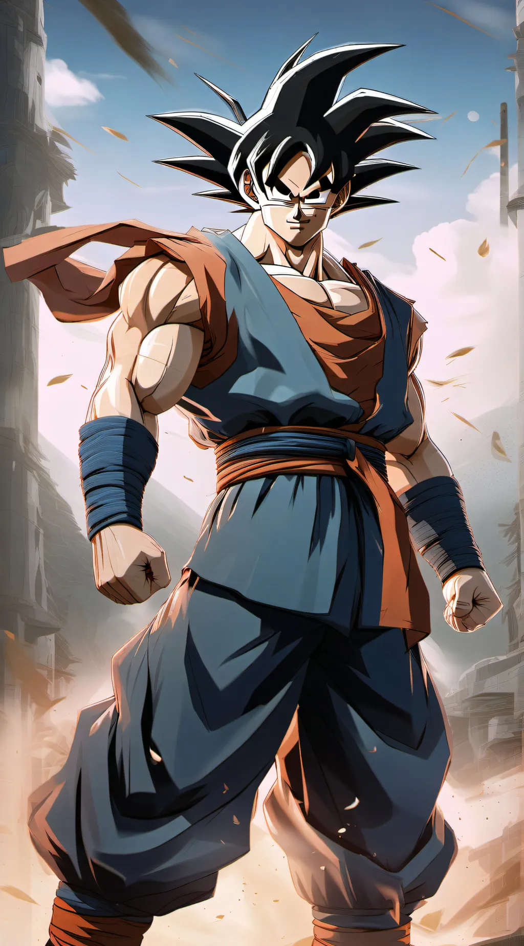 ai character: goku  background