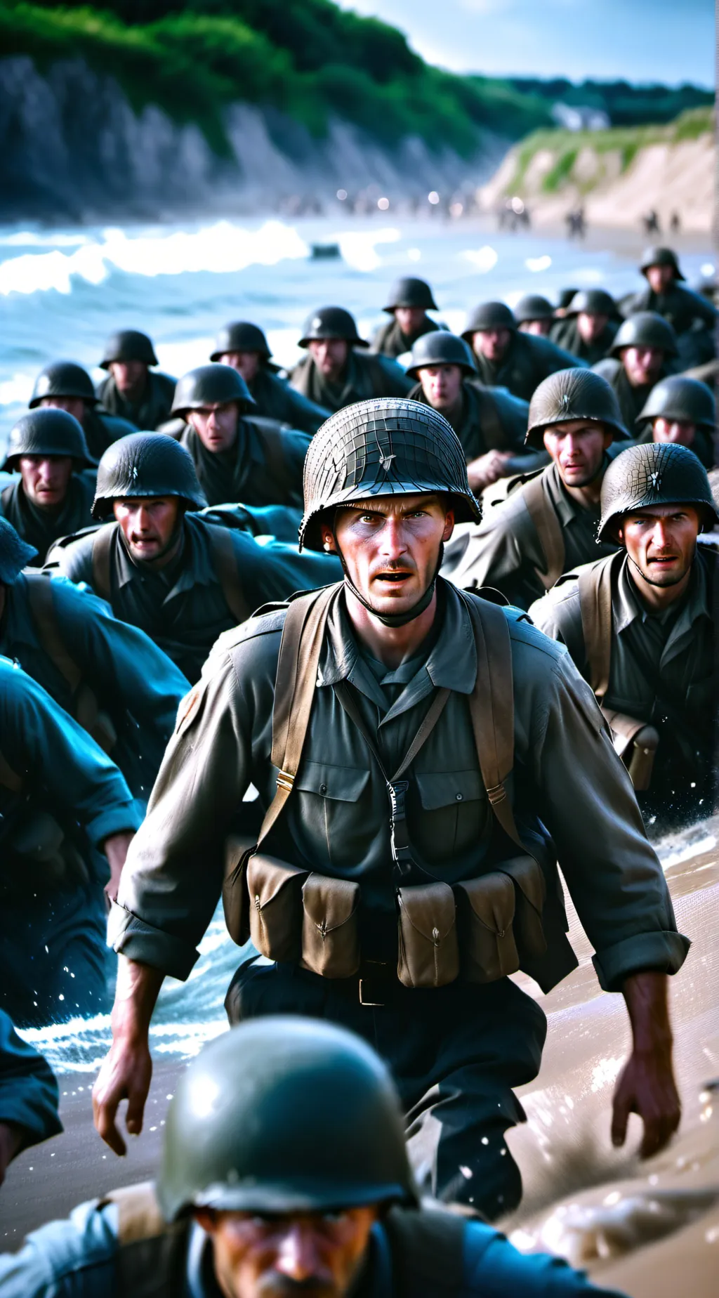 ai character: D-Day background