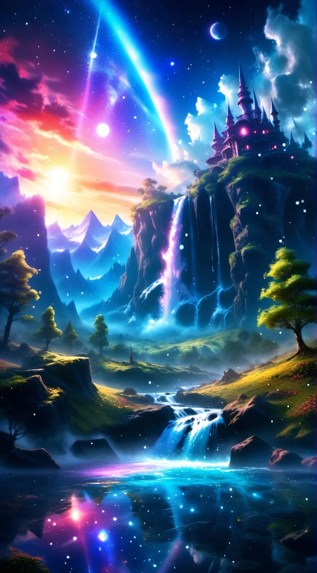 ai character: Wonderland background