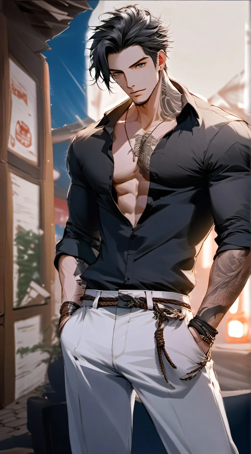 ai character: Ricky background