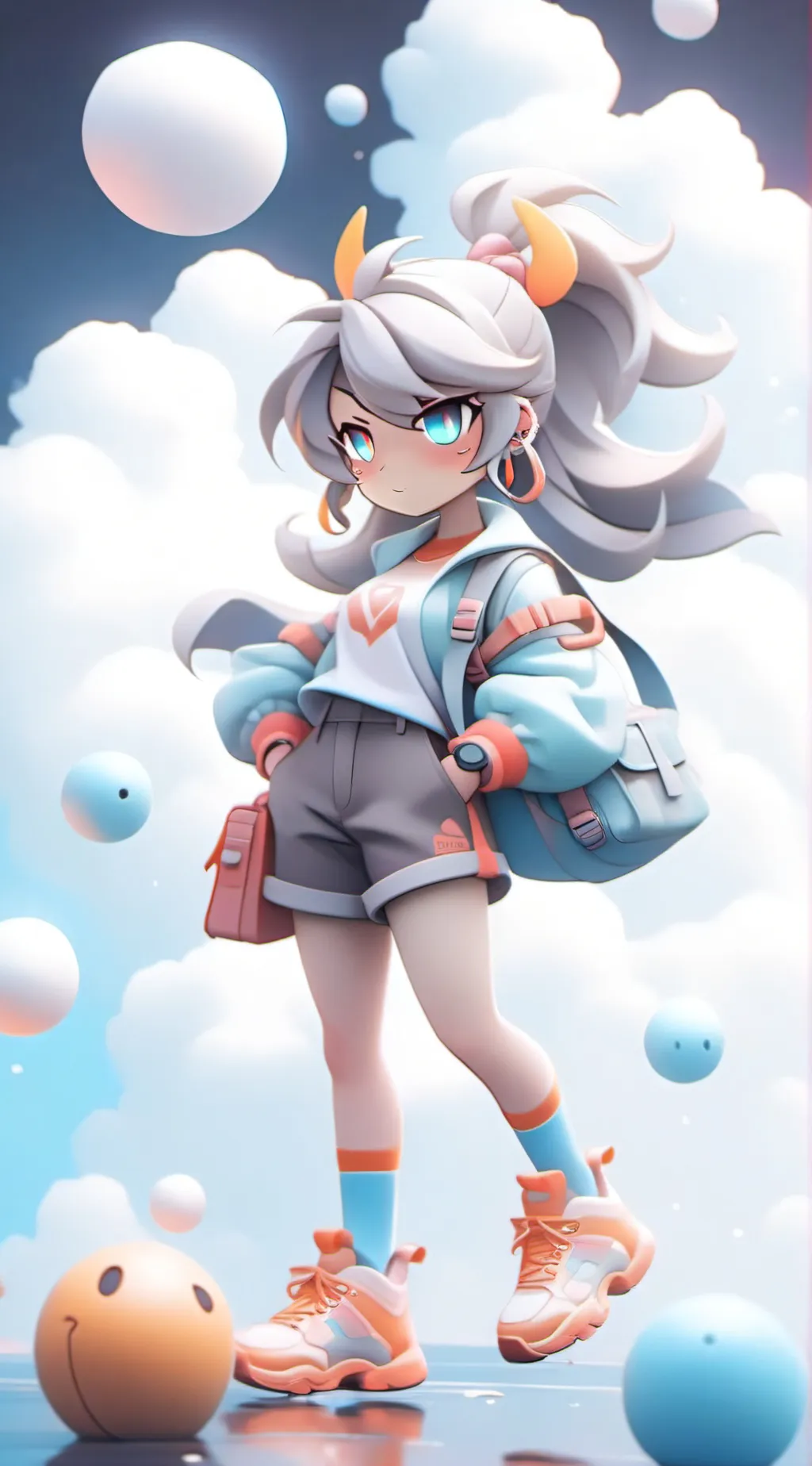 ai character: Uzi  background