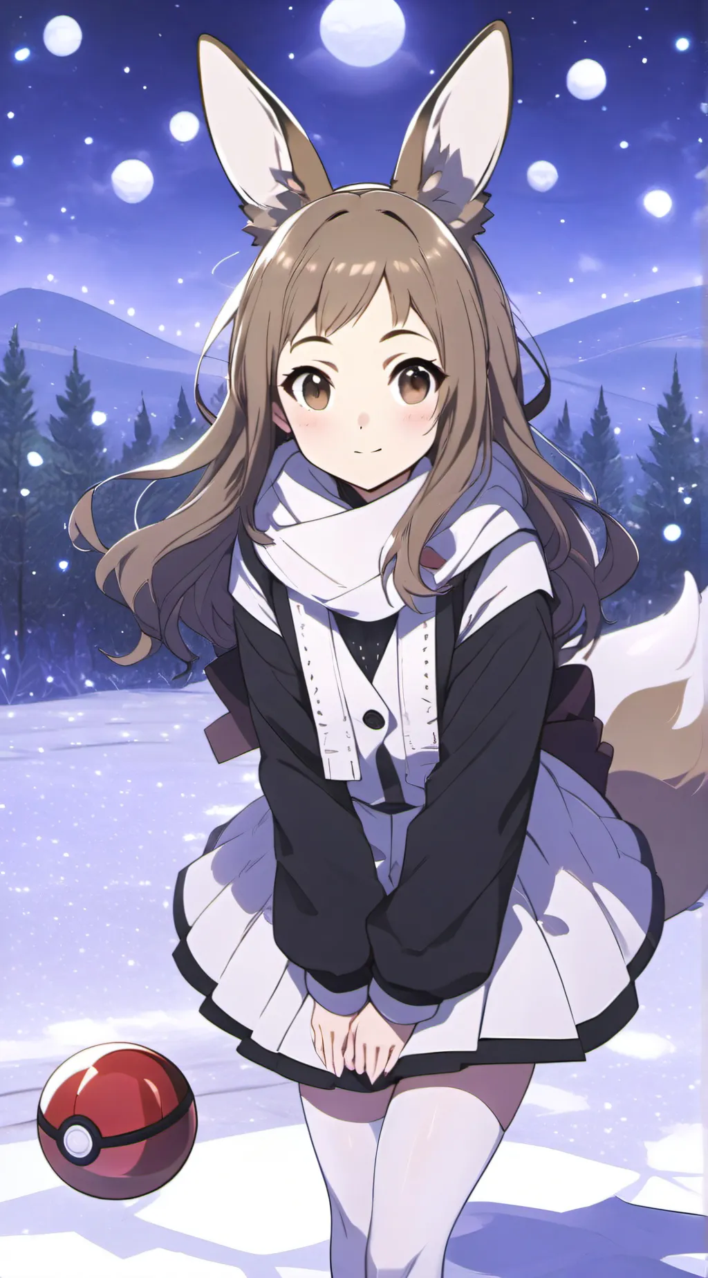 ai character: Eevee background