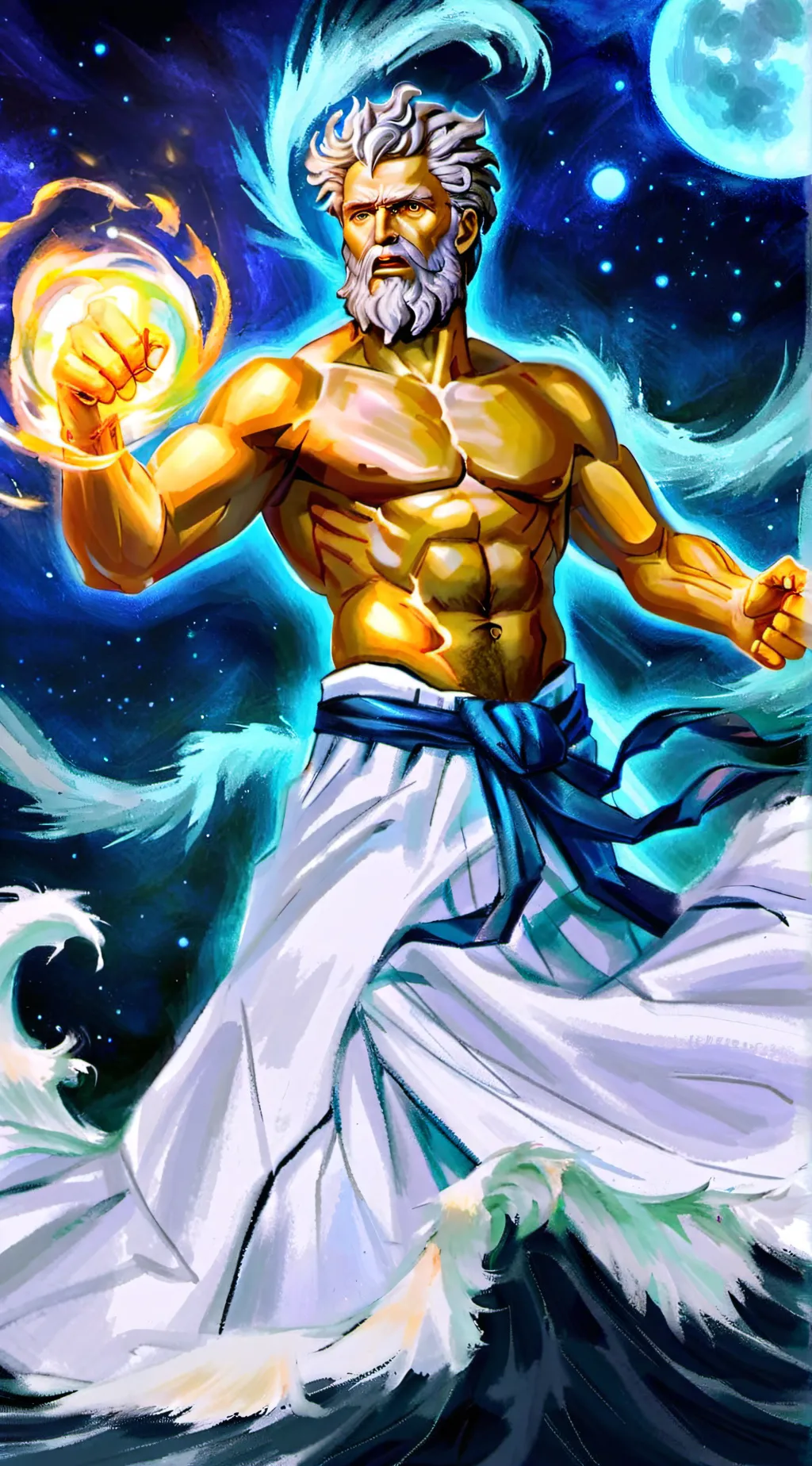 ai character: Zeus background