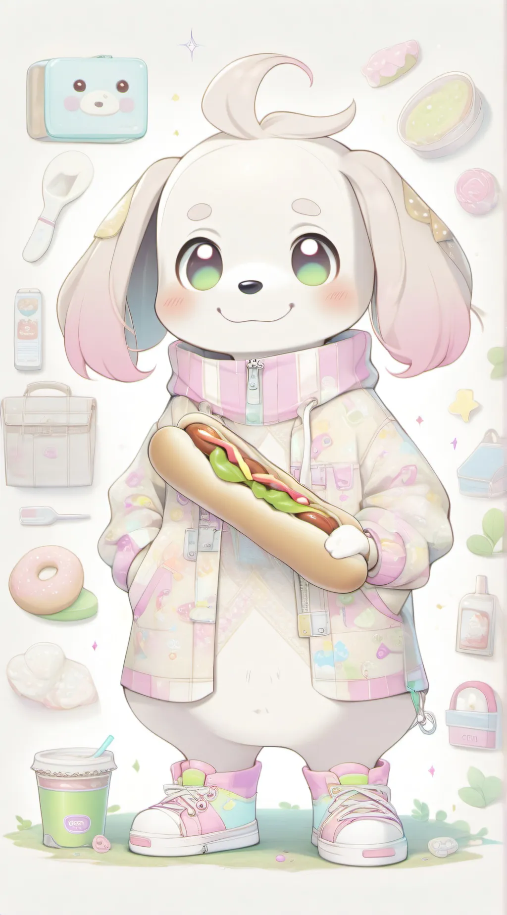 ai character: Pinky malinky!  background