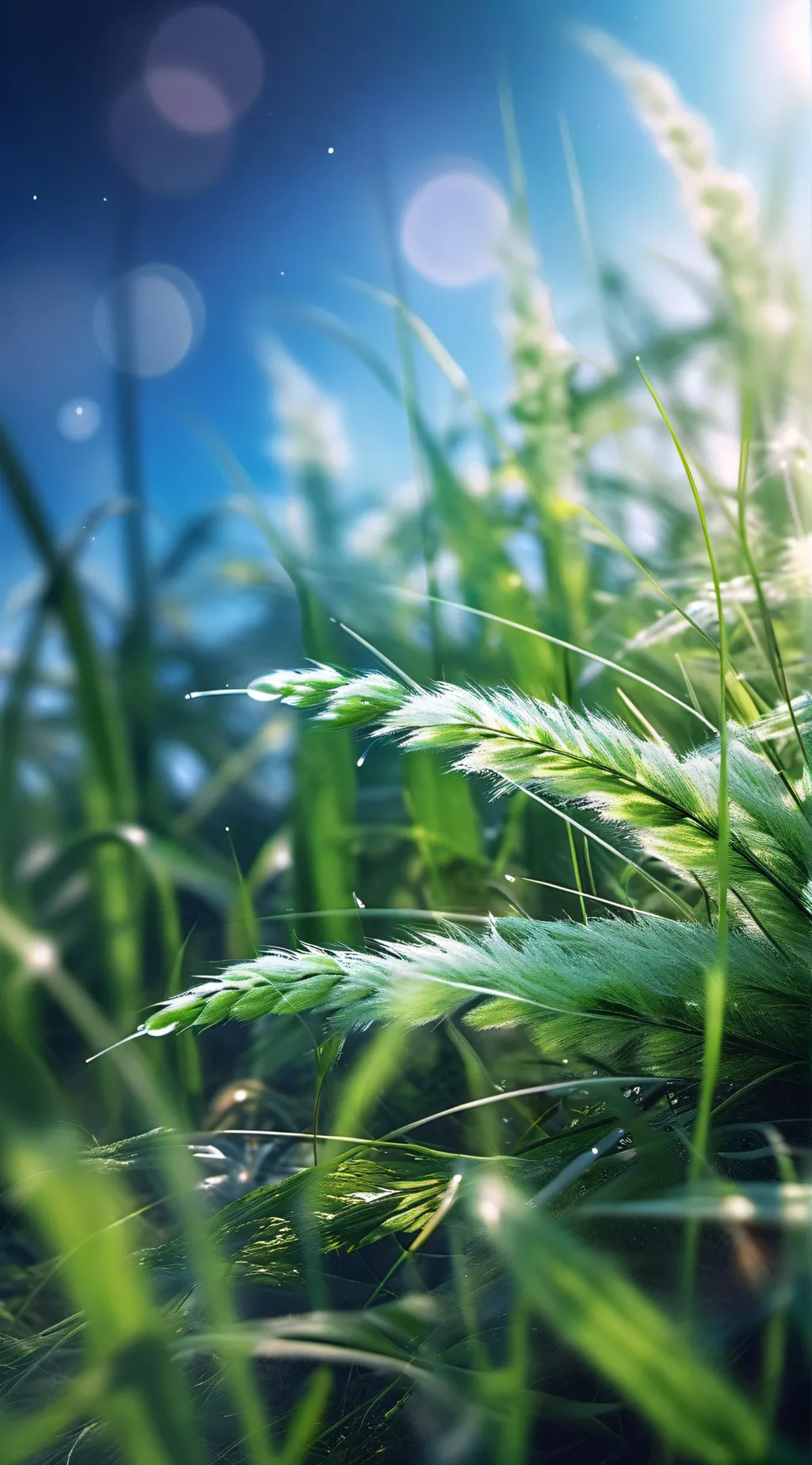 ai character: Grass background