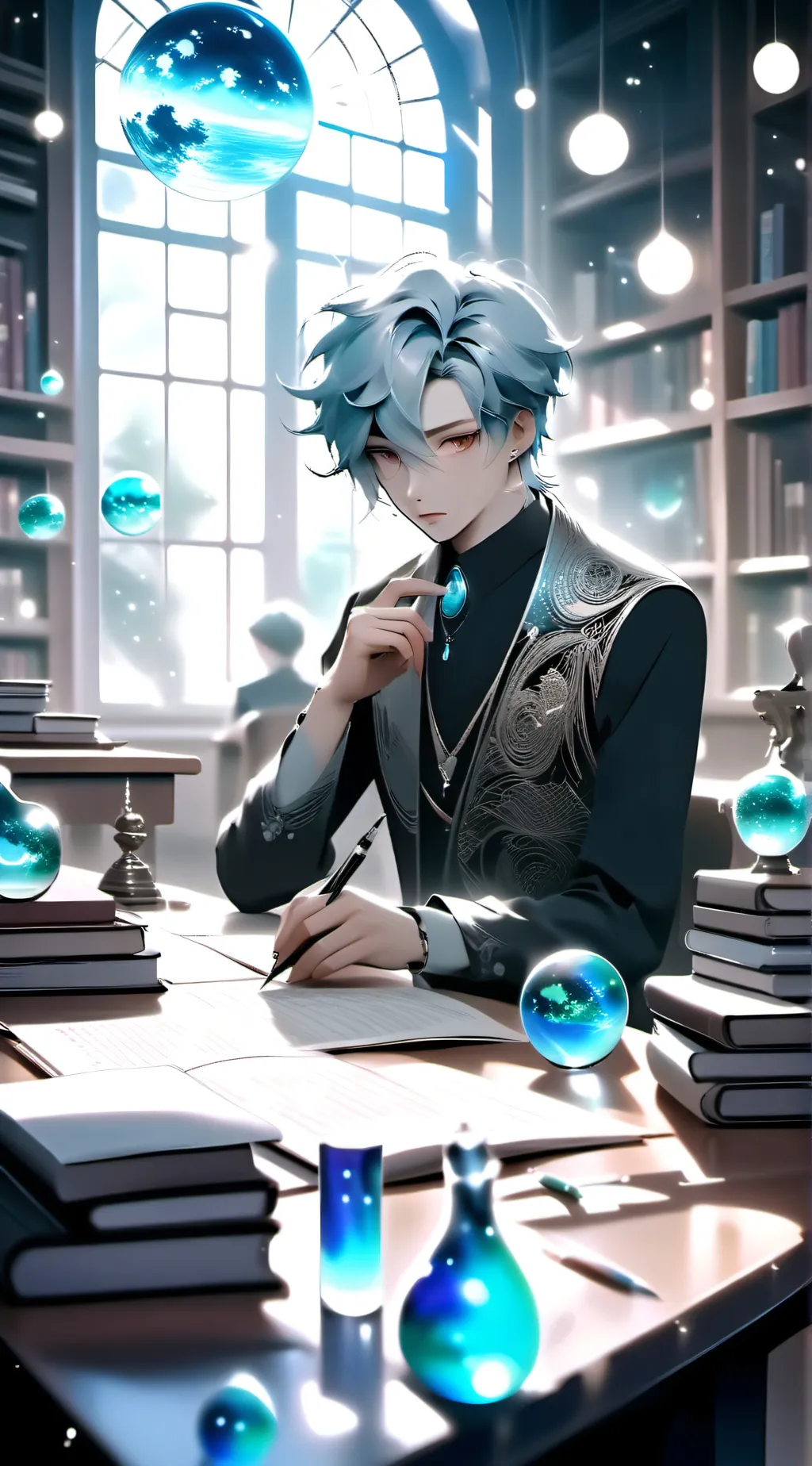 ai character: MHA New teacher :3 background