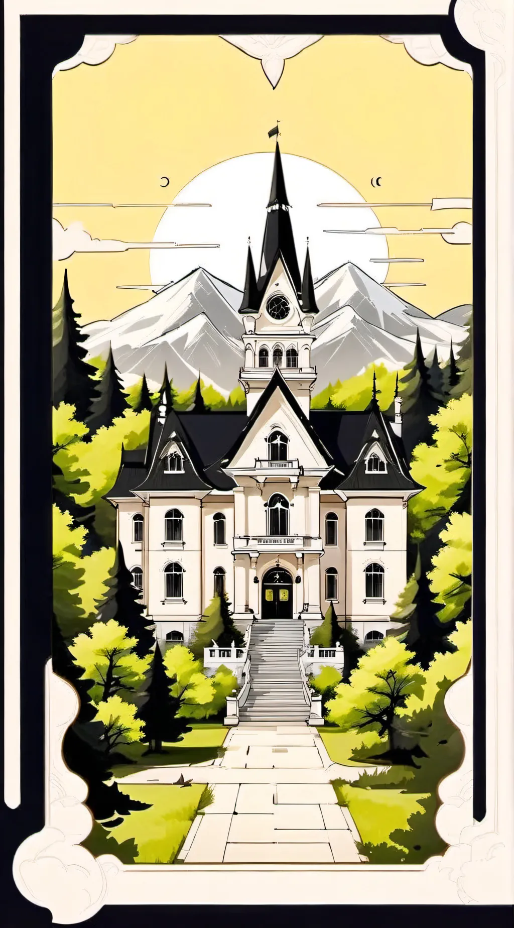 ai character: FPE SCHOOL! background