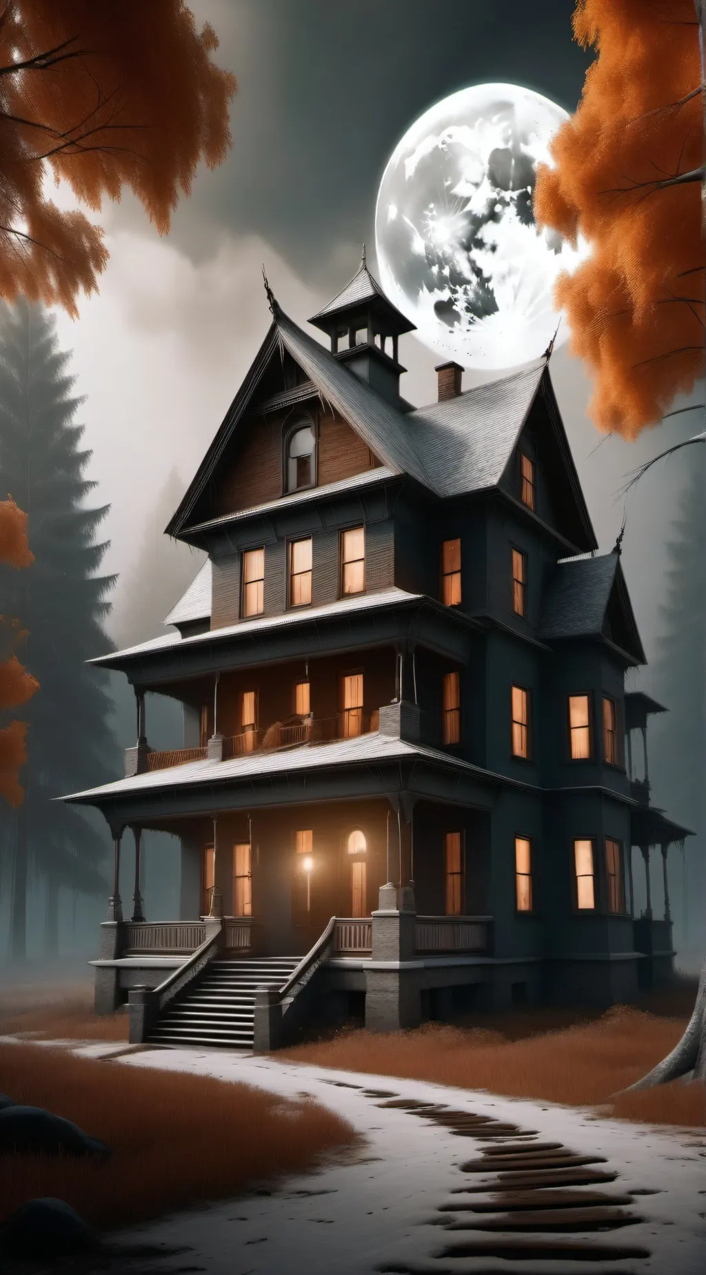 ai character: Creepypasta(House) background