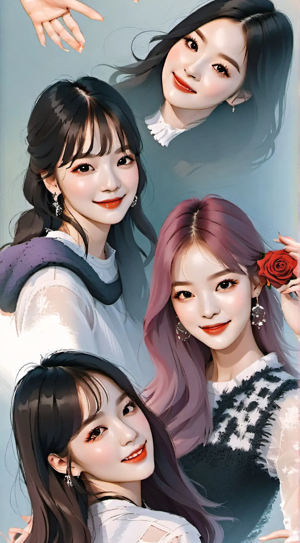 ai character: Blackpink  background