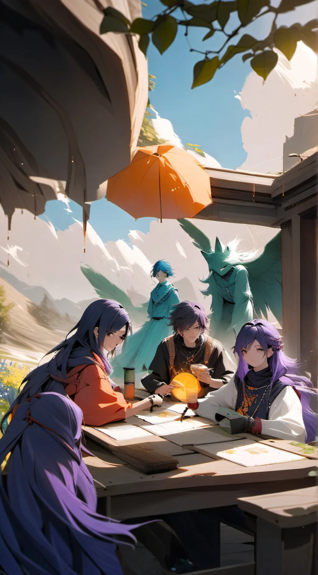 ai character: School background