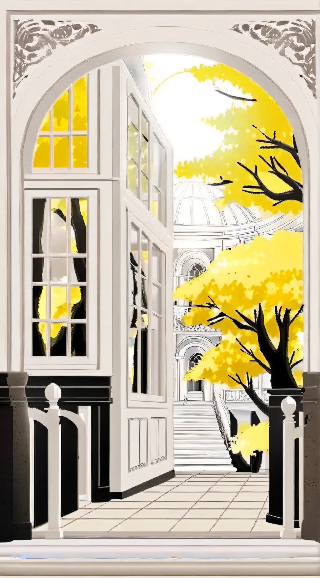 ai character:  crystal infection background