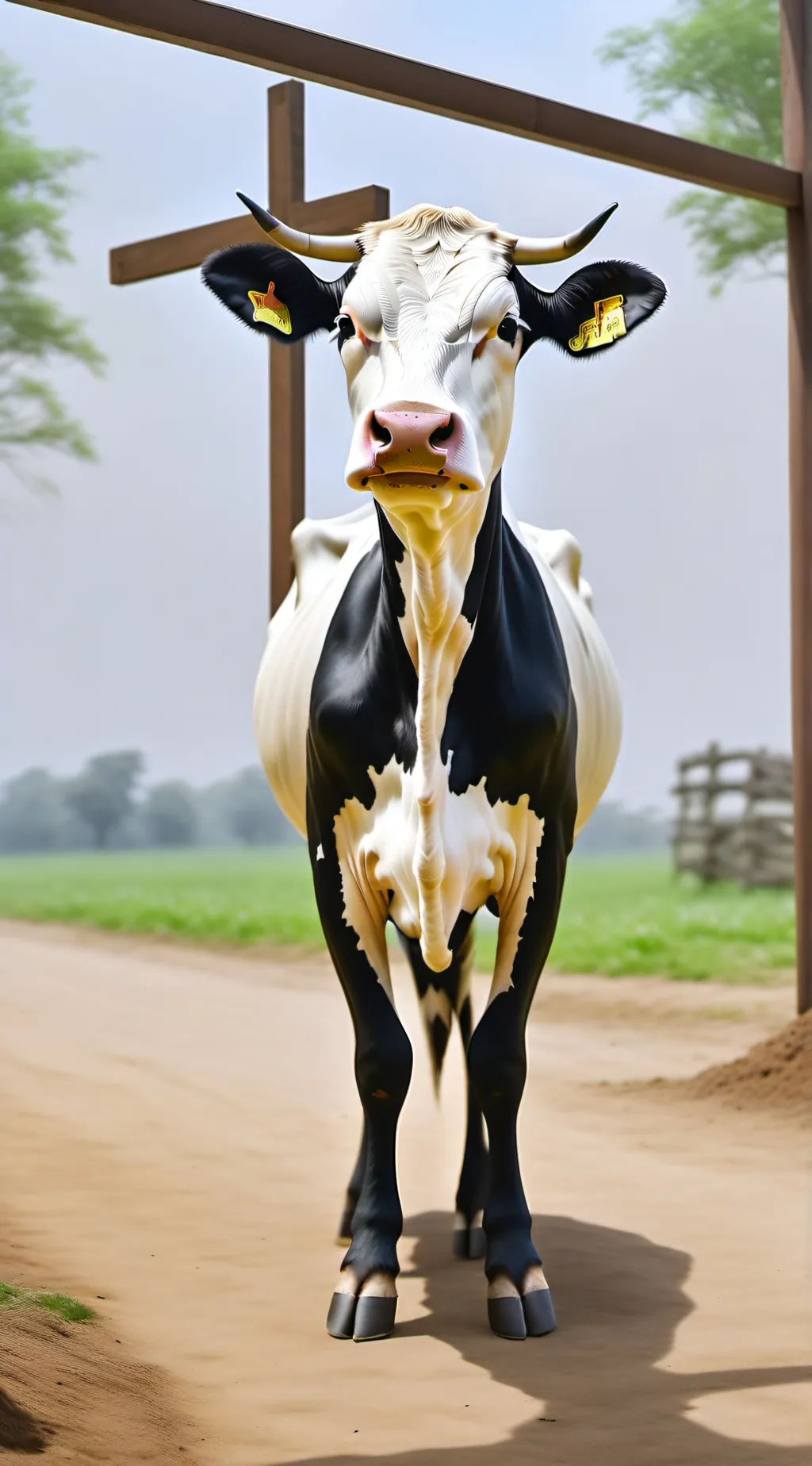 ai character: Holy cow background