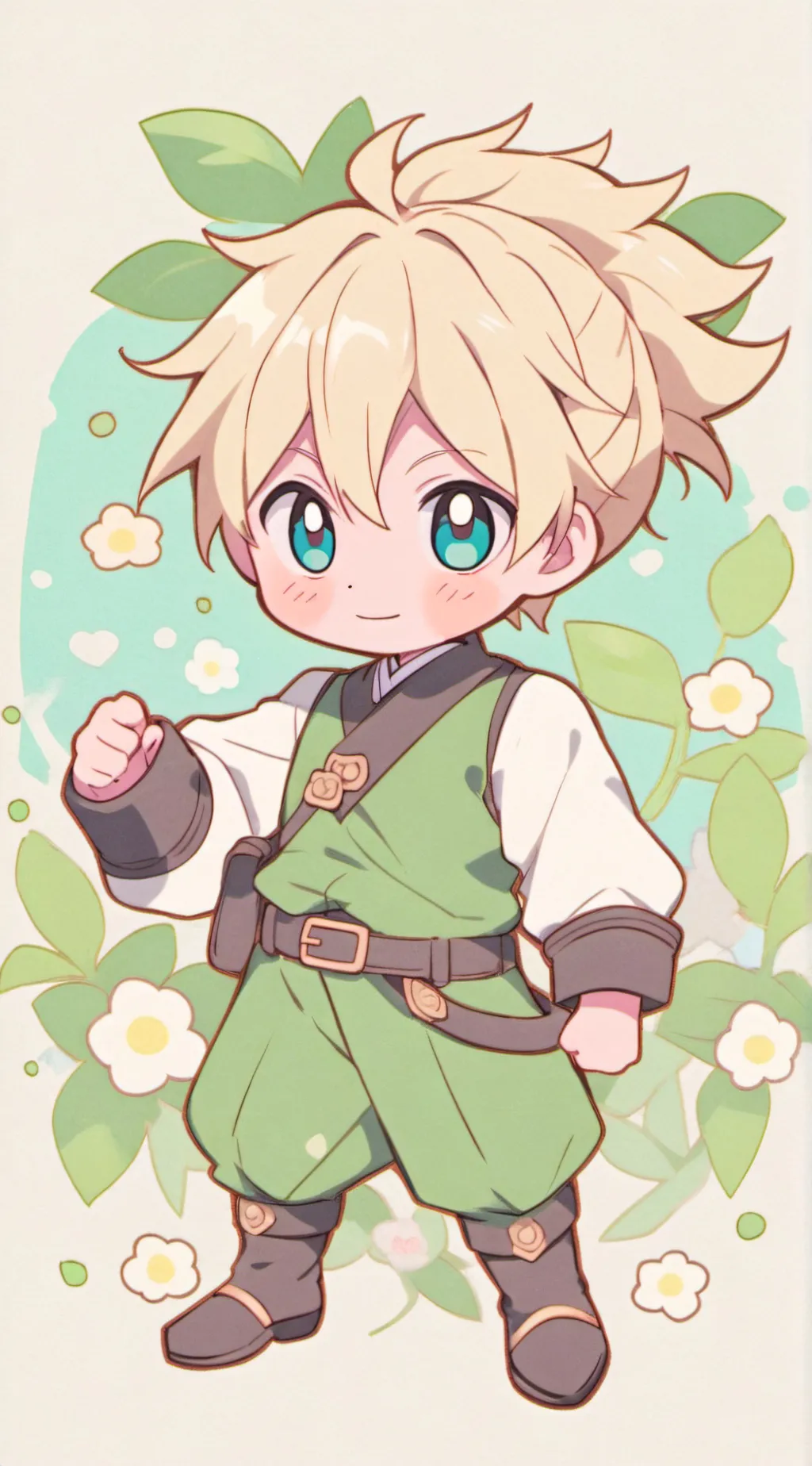 ai character: baby Naruto background
