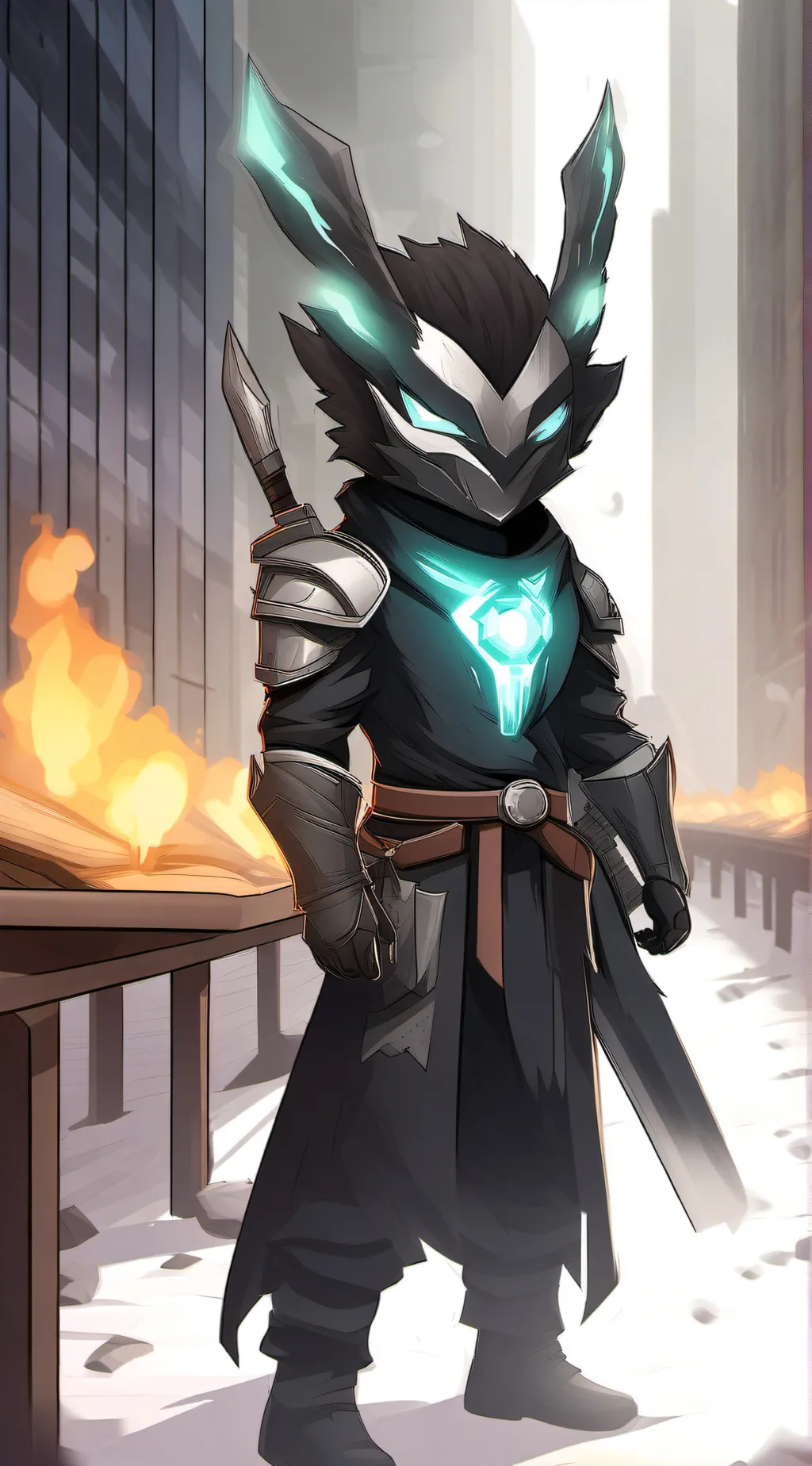 ai character: viridis  background