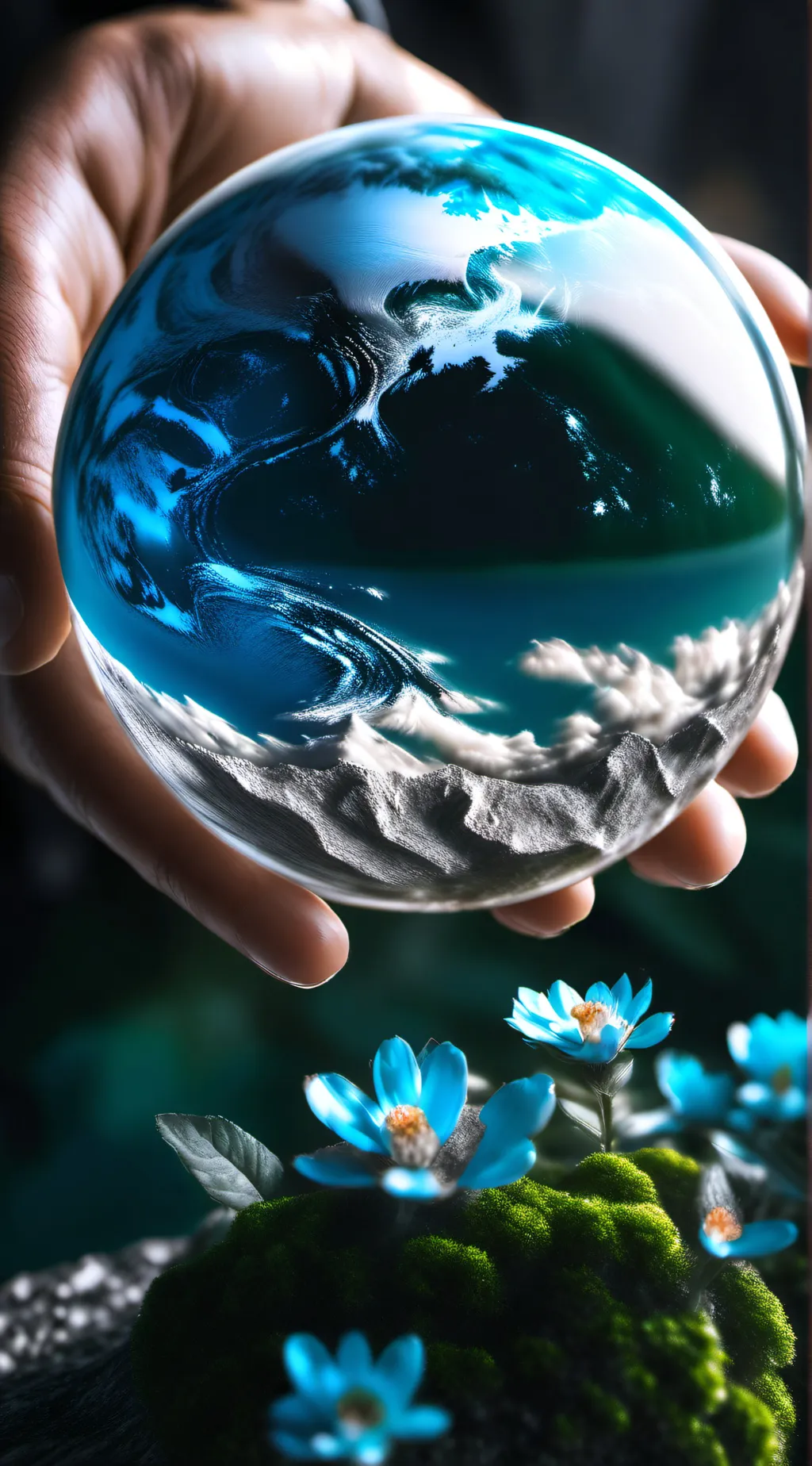 ai character: earth background