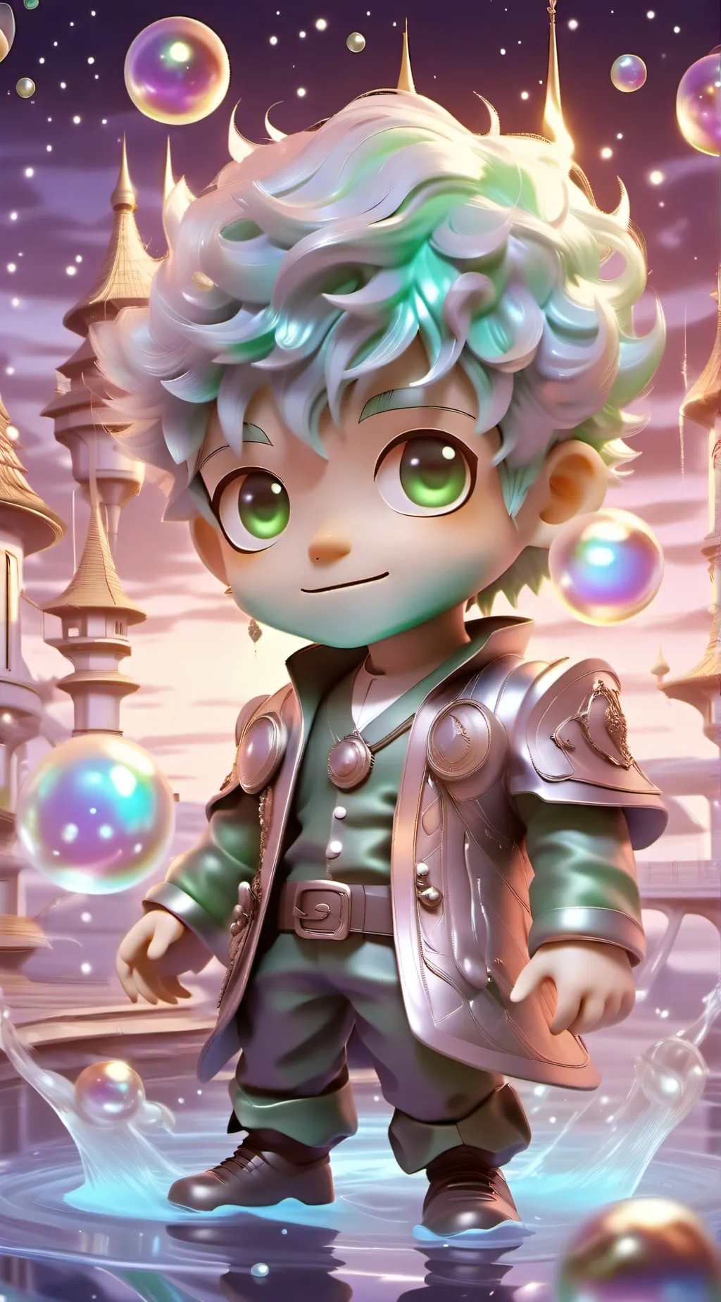 ai character: rich little kid background