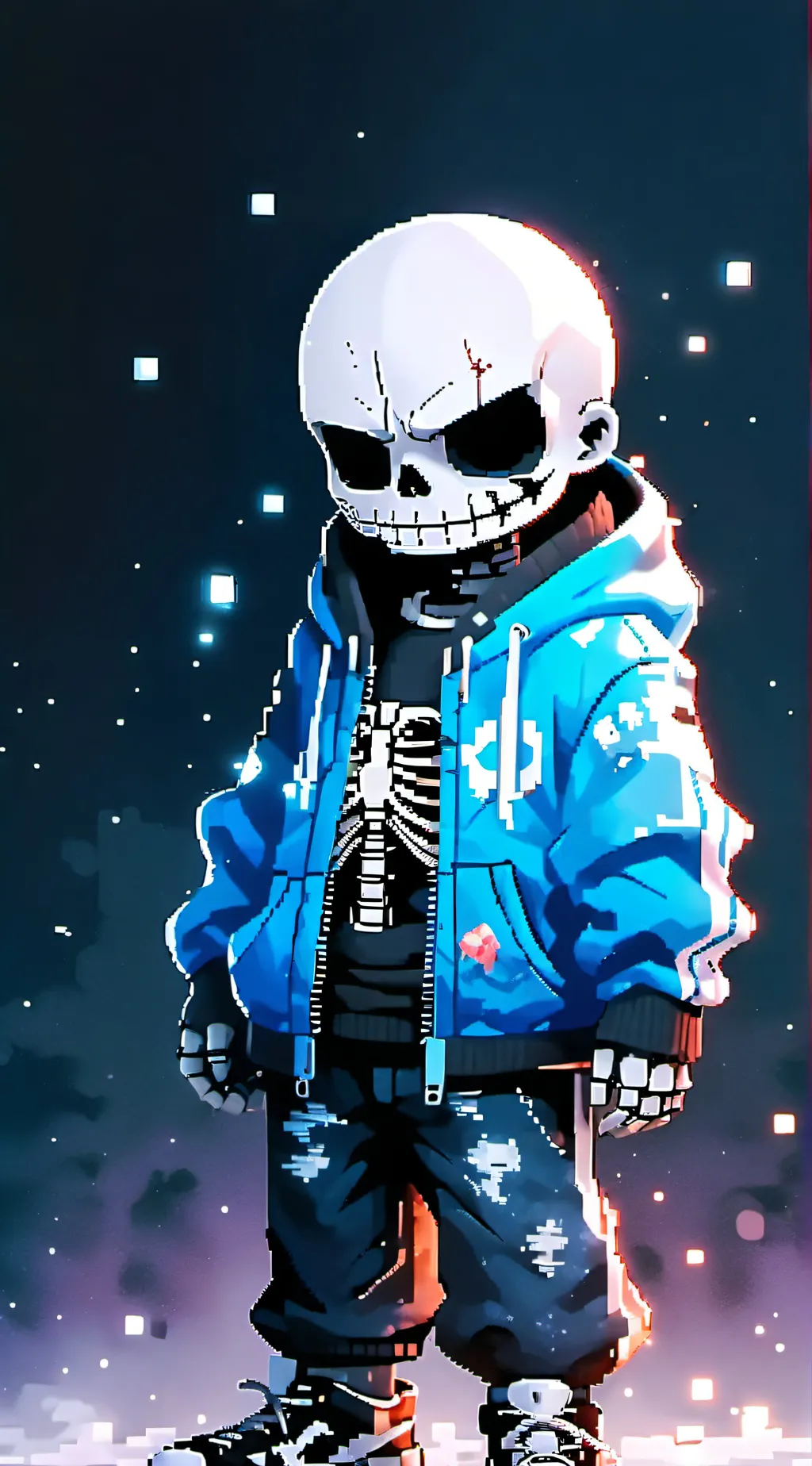 ai character: Sans background