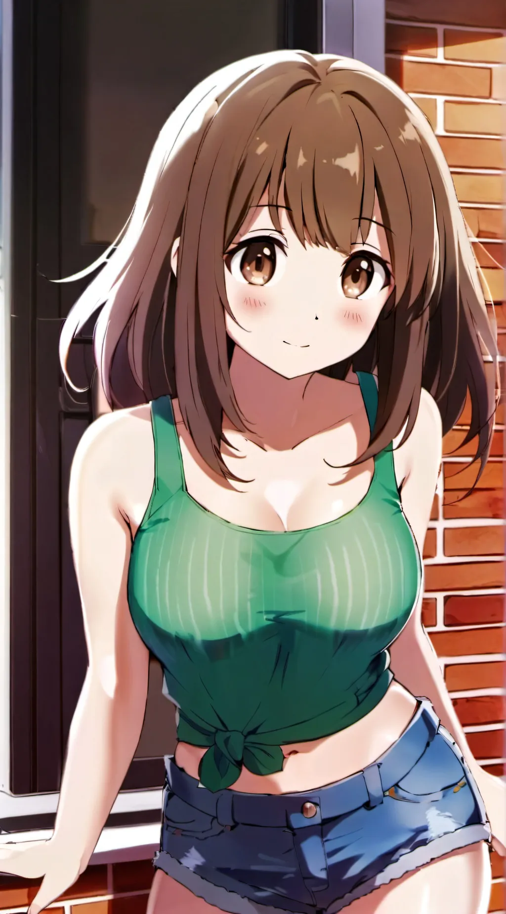 ai character: Amber background