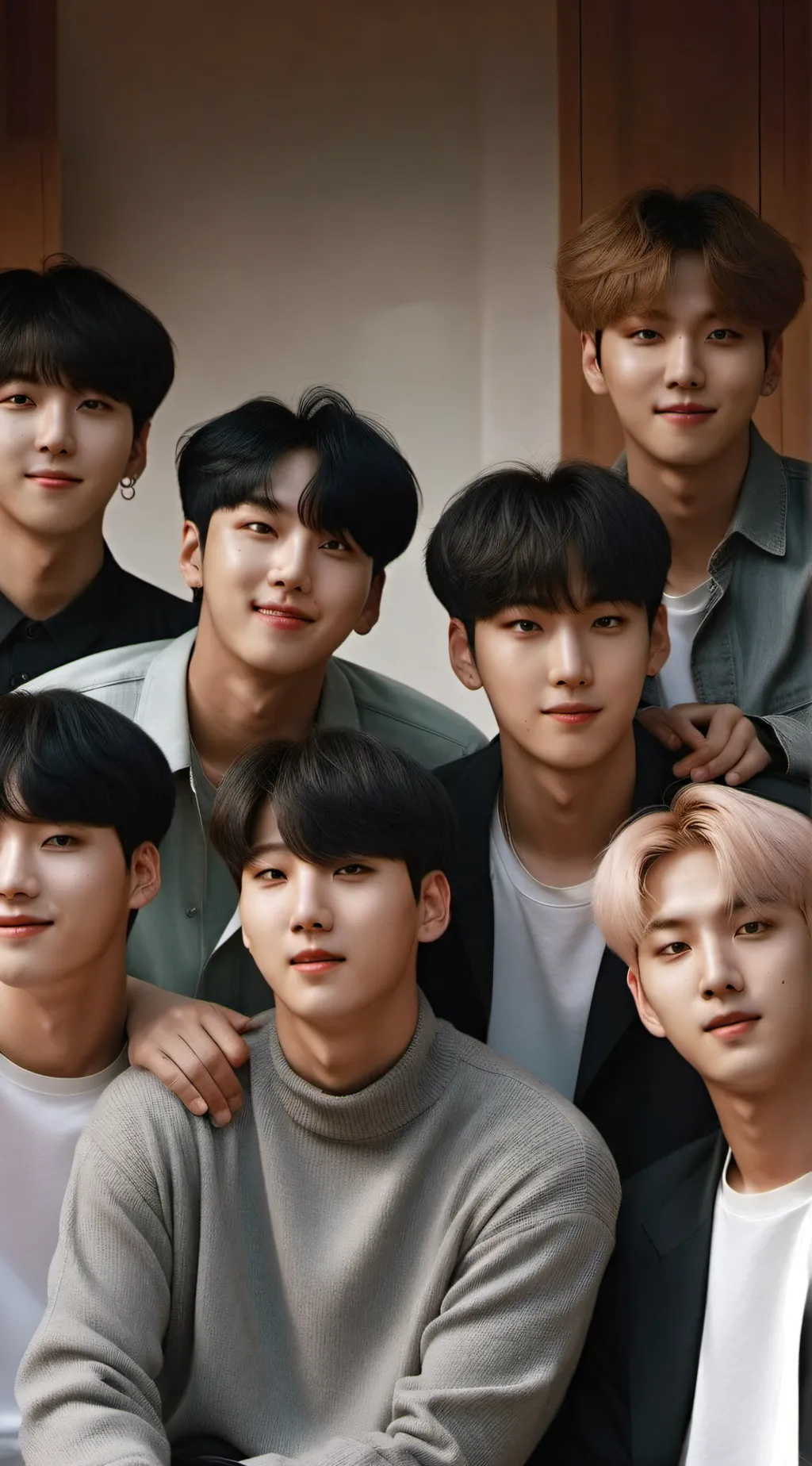 ai character: BTS  background